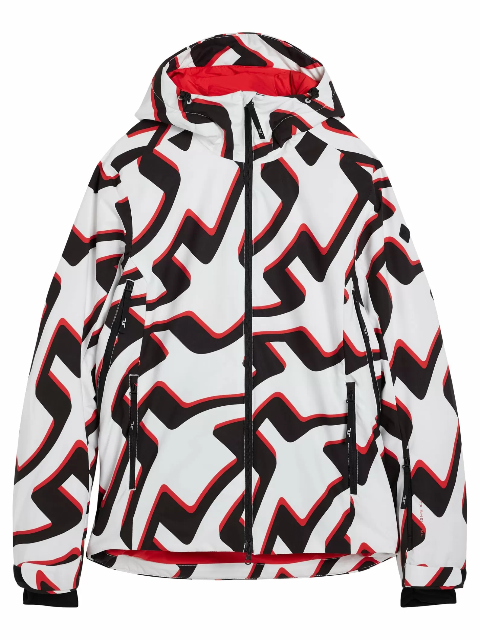 J.Lindeberg Ace Jacket Printed Bridge Wave Xl White*MÄN Jackor