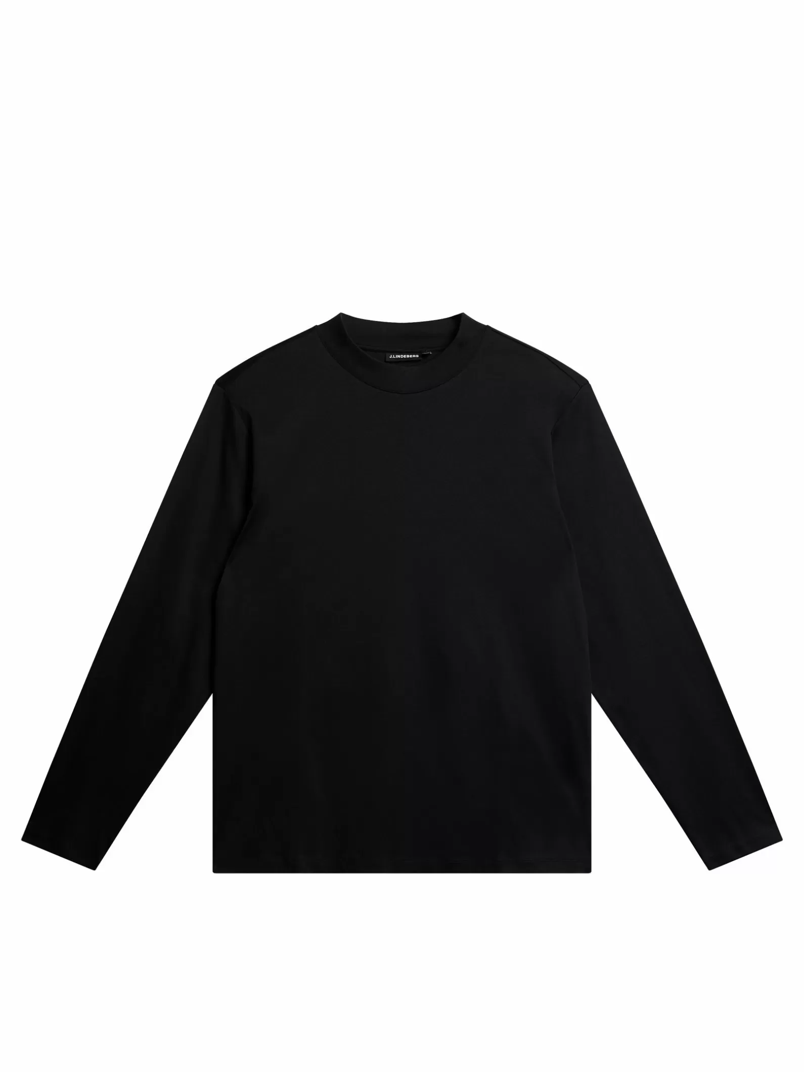 J.Lindeberg Ace Mock Neck Ls T-Shirt Black*MÄN T-shirts