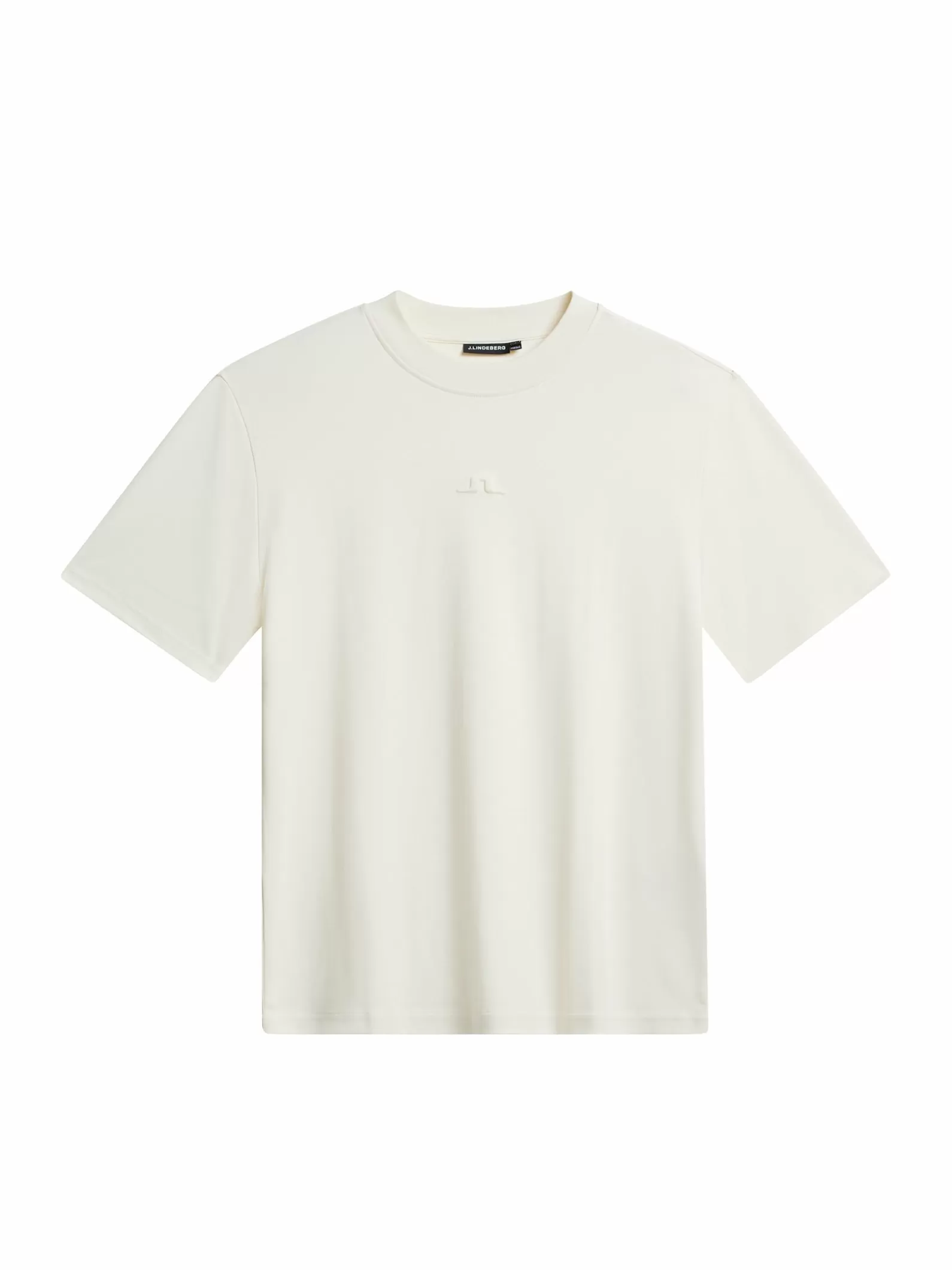 J.Lindeberg Adan Logo Mock Neck Tee Cloud White*MÄN T-shirts