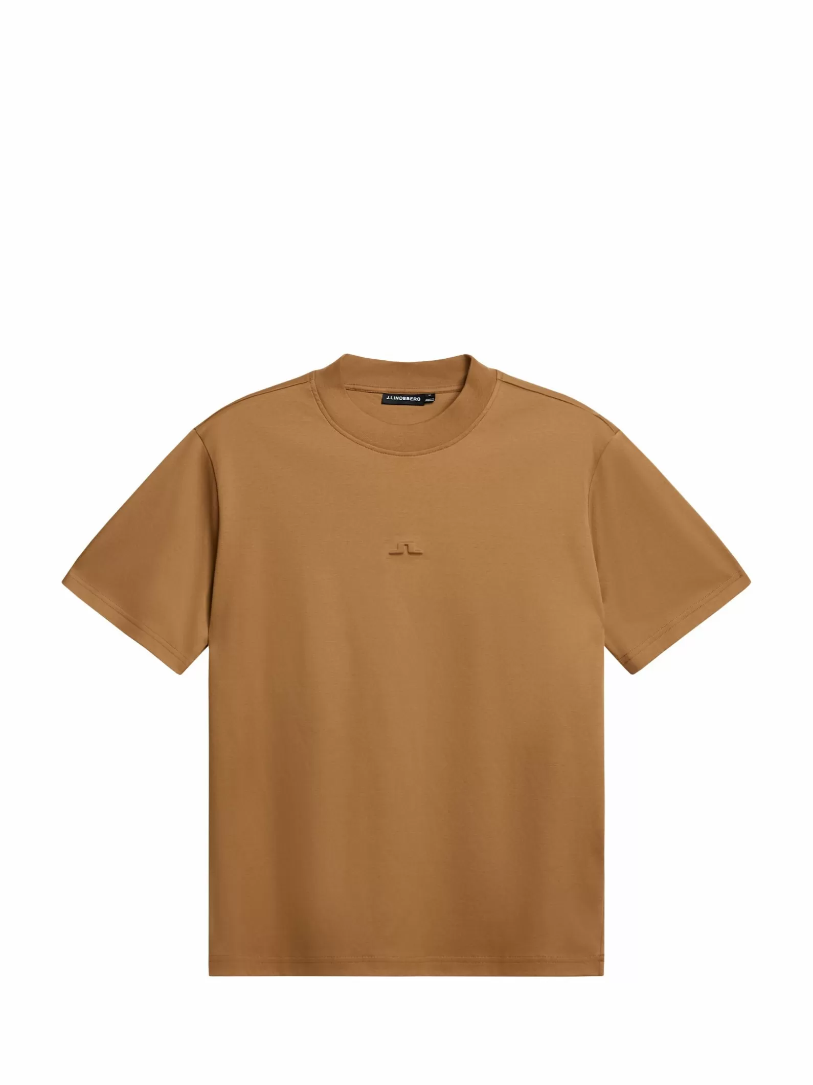 J.Lindeberg Adan Logo Mock Neck Tee Chipmunk*MÄN T-shirts