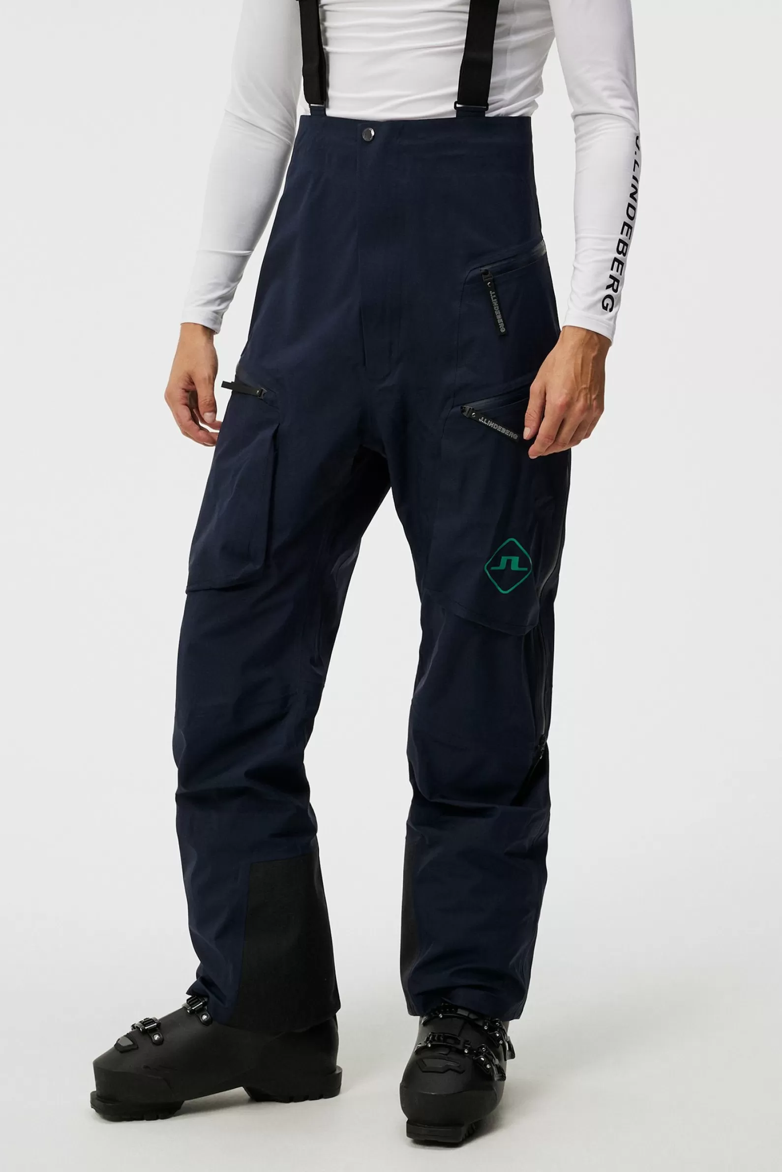 J.Lindeberg Aerial Bib Pro Shell Pant Jl Navy*MÄN Byxor