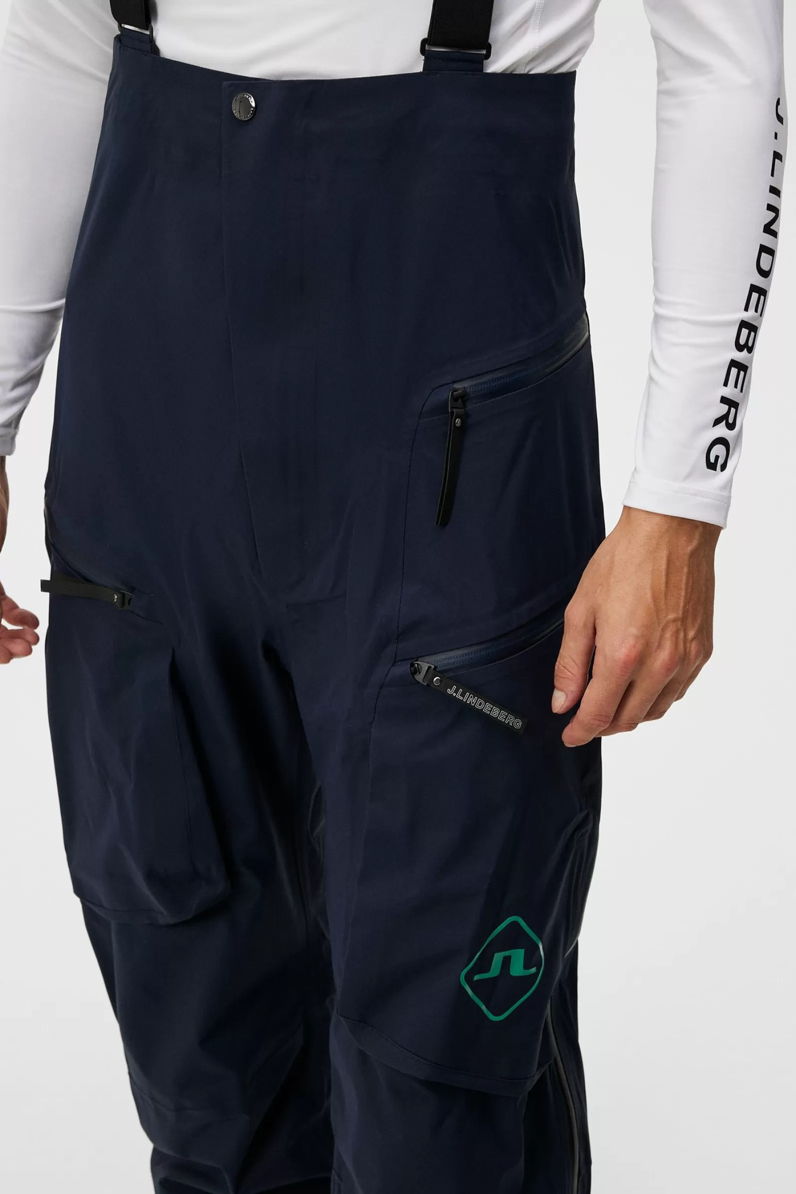 J.Lindeberg Aerial Bib Pro Shell Pant Jl Navy*MÄN Byxor