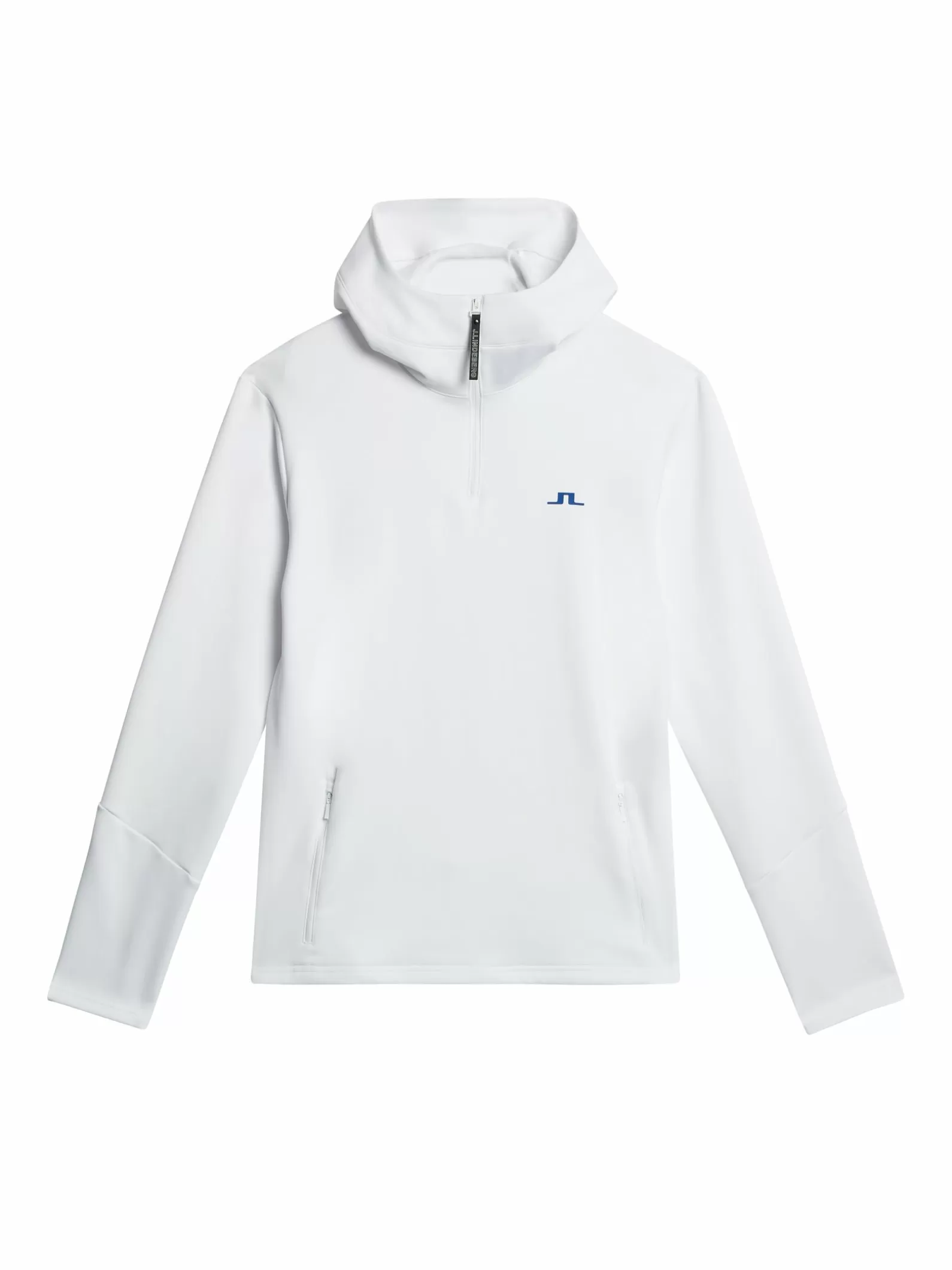 J.Lindeberg Aerial Quarter Hood White*MÄN Hoodies