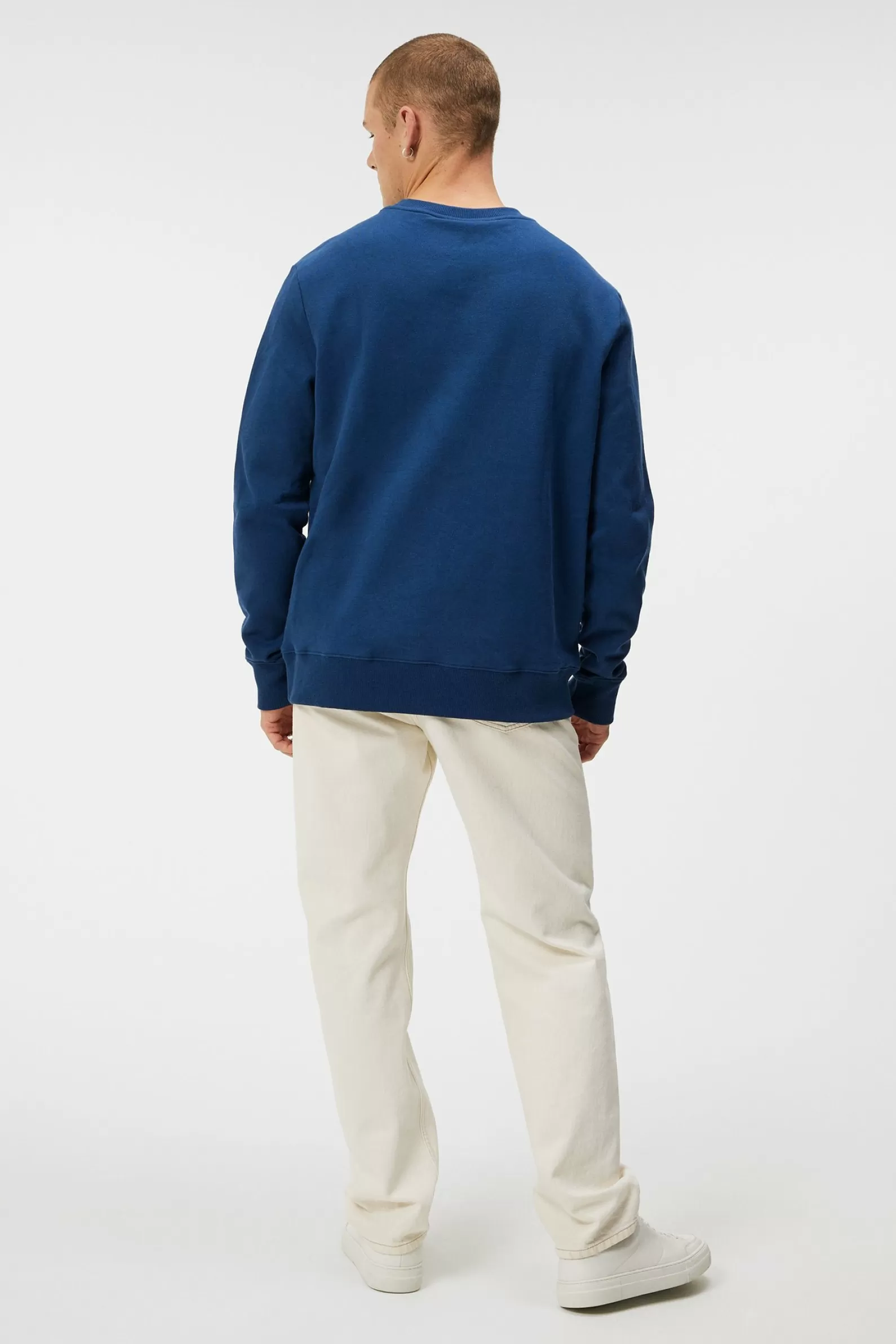 J.Lindeberg Alpha Crew Neck Estate Blue*MÄN Tröjor