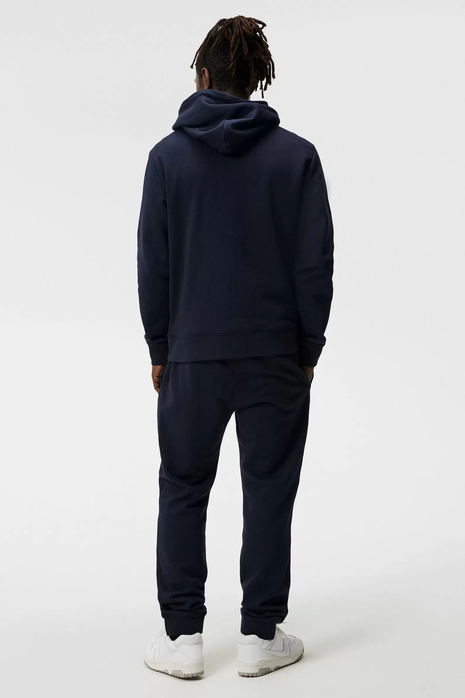 J.Lindeberg Alpha Hood Estate Blue*MÄN Hoodies