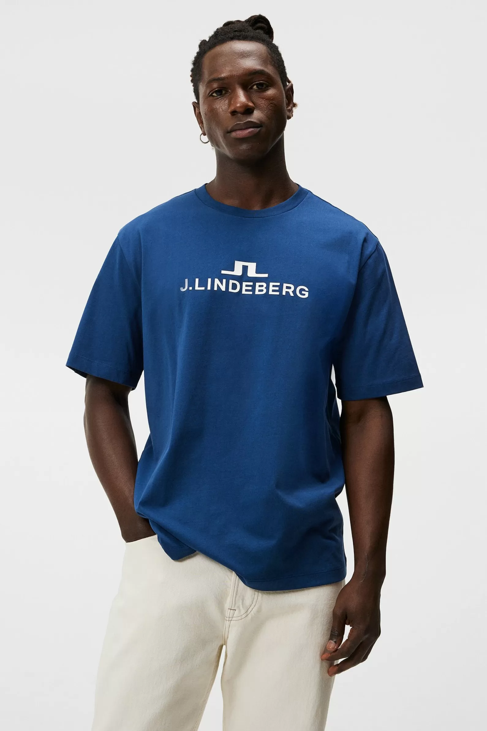 J.Lindeberg Alpha T-Shirt Estate Blue*MÄN T-shirts