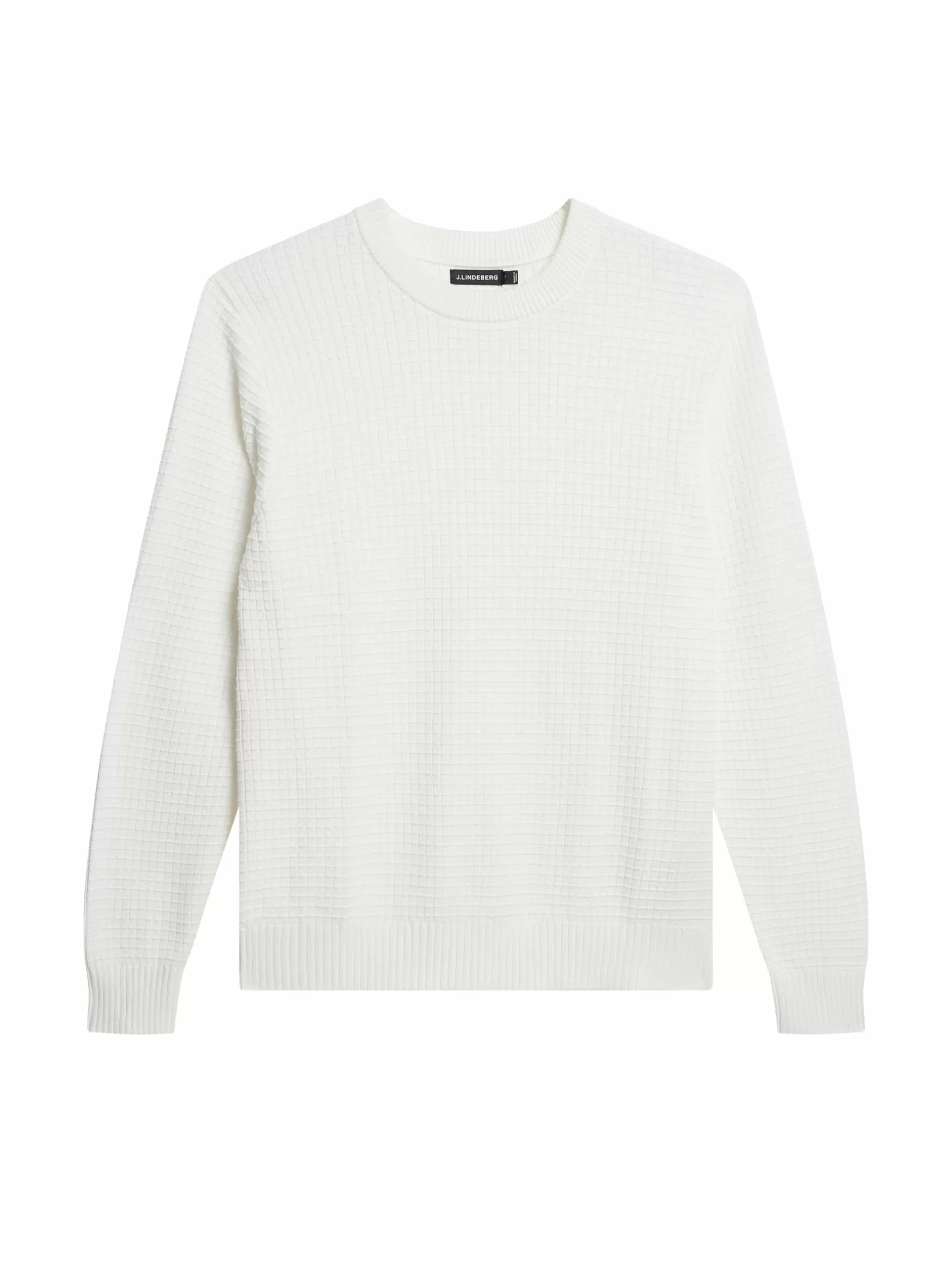 J.Lindeberg Archer Structure Sweater Cloud White*MÄN Stickat