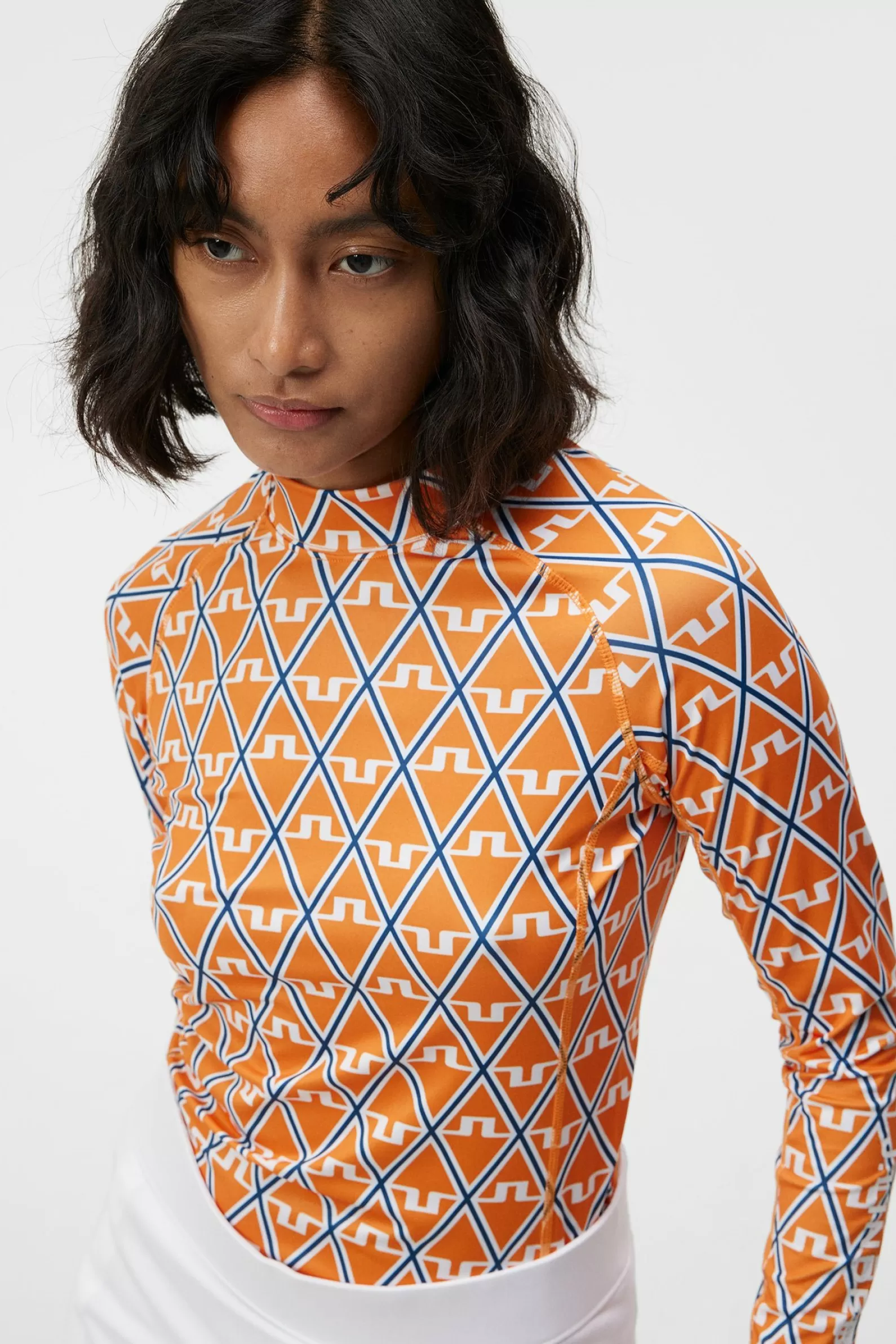 J.Lindeberg Asa Print Soft Compression Top Exuberance Diamond*KVINNOR Bas- och mellanlager