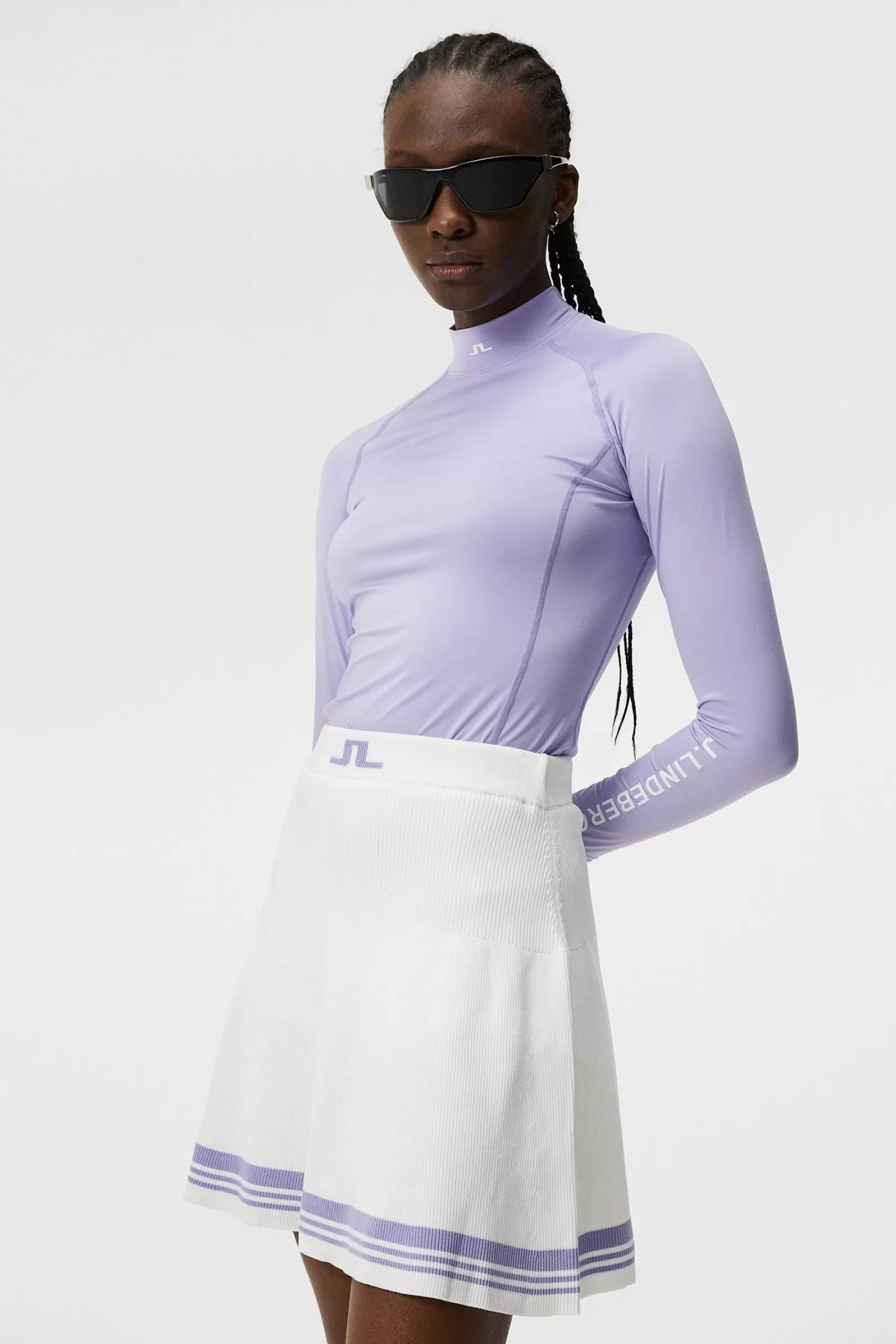 J.Lindeberg Asa Soft Compression Top Sweet Lavender*KVINNOR Bas- och mellanlager