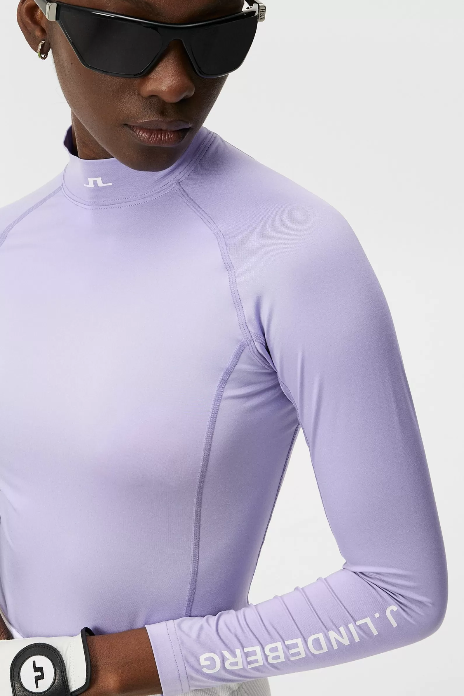 J.Lindeberg Asa Soft Compression Top Jade Cream*KVINNOR Bas- och mellanlager