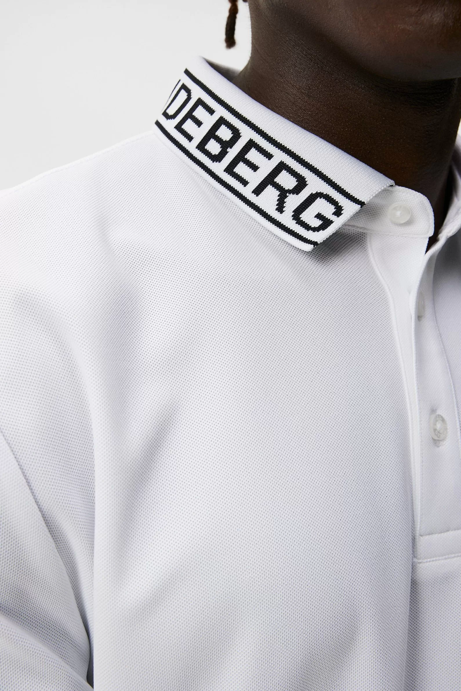 J.Lindeberg Austin Regular Polo White*MÄN Polotröjor