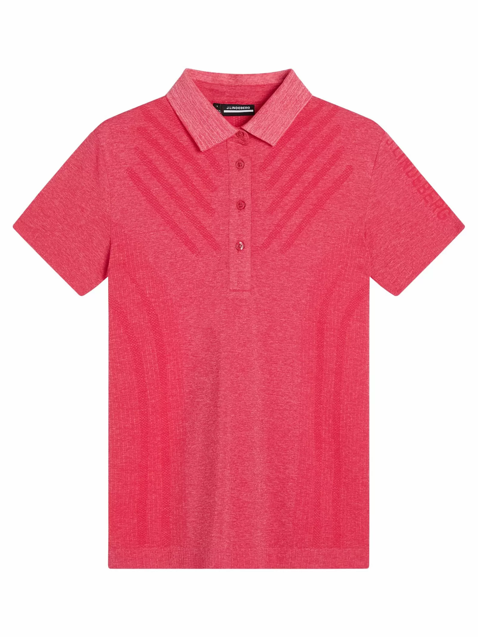 J.Lindeberg Azalea Seamless Polo Rose Red Melange*KVINNOR Polotröjor