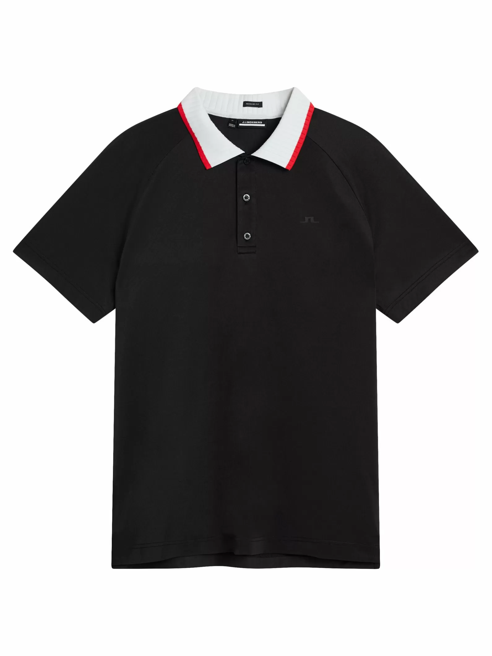 J.Lindeberg Banch Regular Fit Polo Black*MÄN Polotröjor