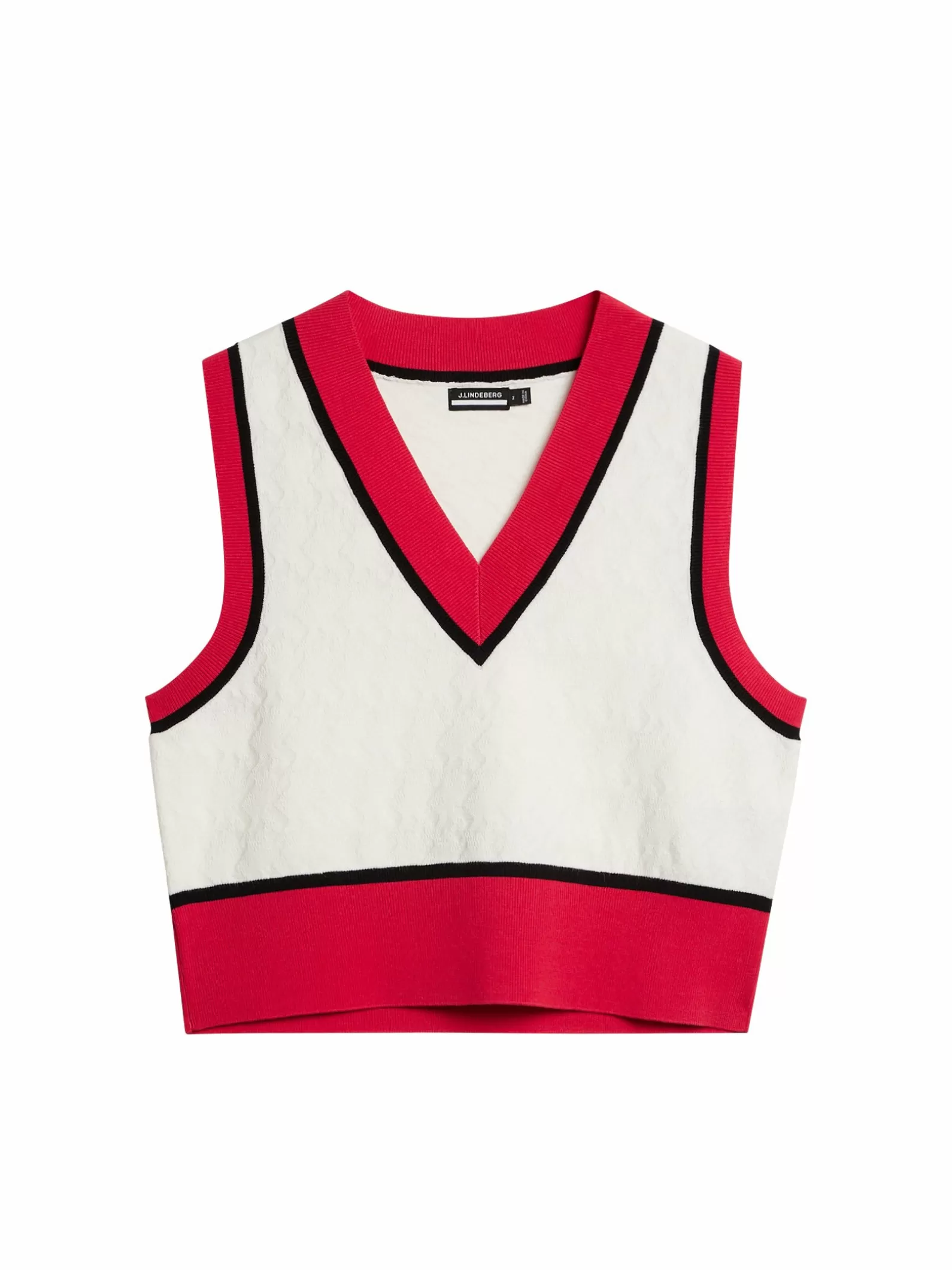 J.Lindeberg Barbados Knitted Vest White*KVINNOR Stickat