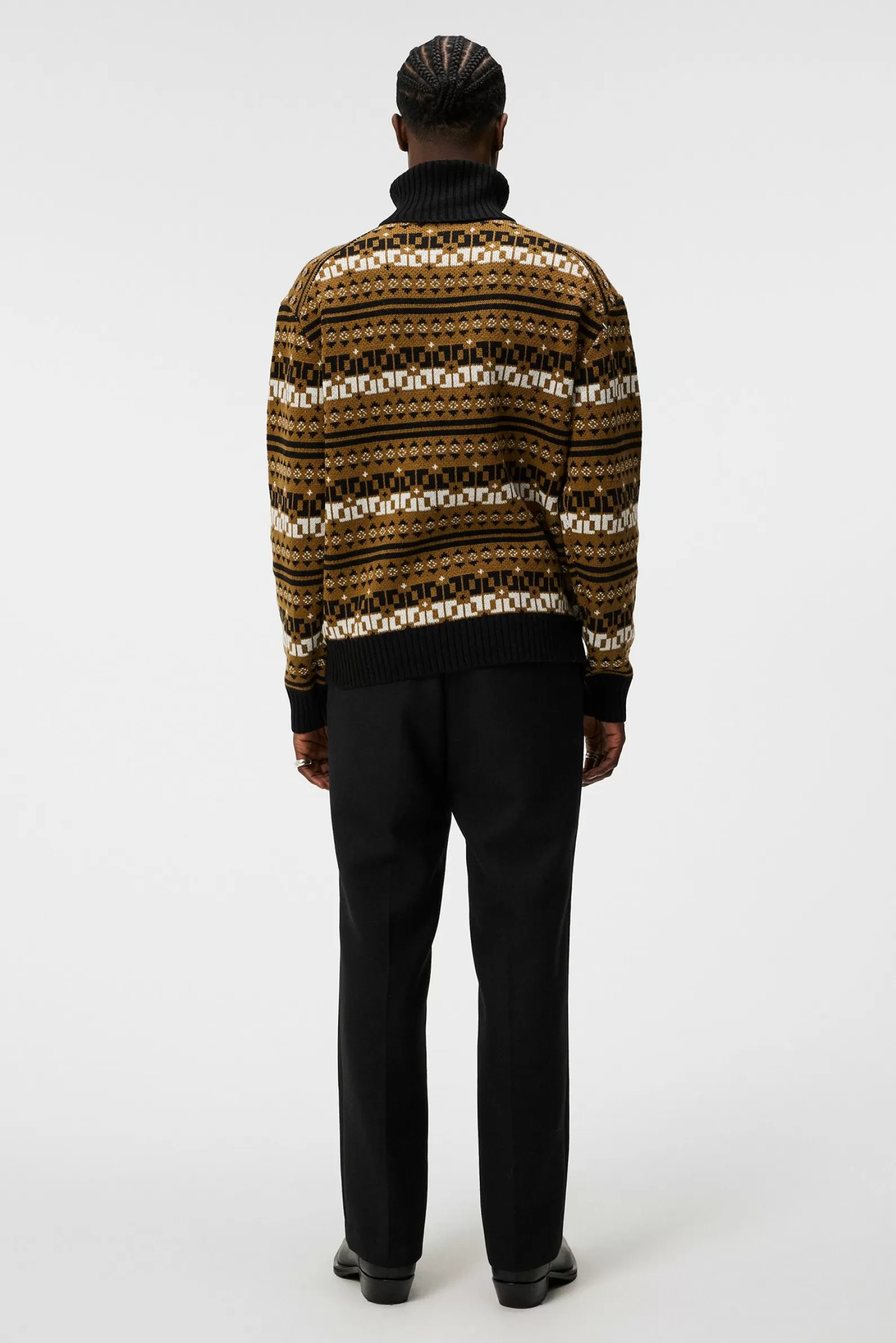 J.Lindeberg Bearclaw Turtle Neck Sweater Butternut*MÄN Stickat