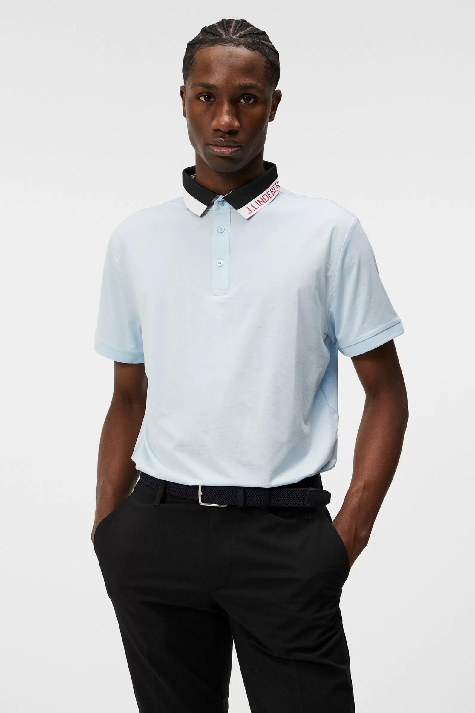 J.Lindeberg Ben Regular Fit Polo Skyway*MÄN Polotröjor