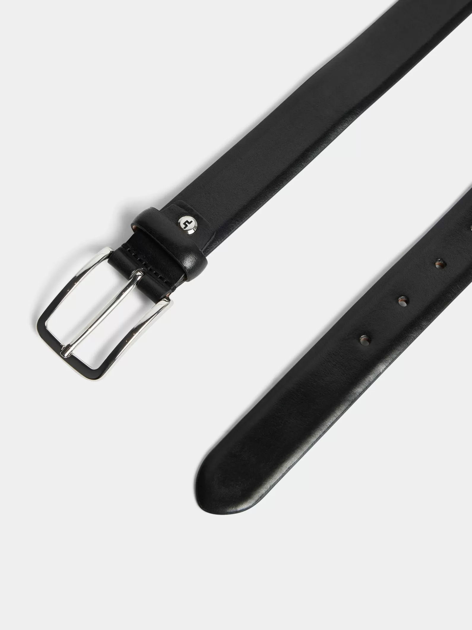 J.Lindeberg Bill Leather Belt Black*MÄN Bälten