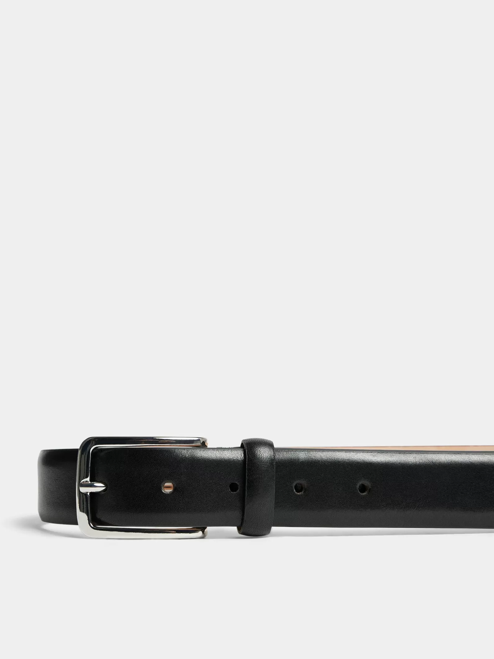 J.Lindeberg Bill Leather Belt Black*MÄN Bälten