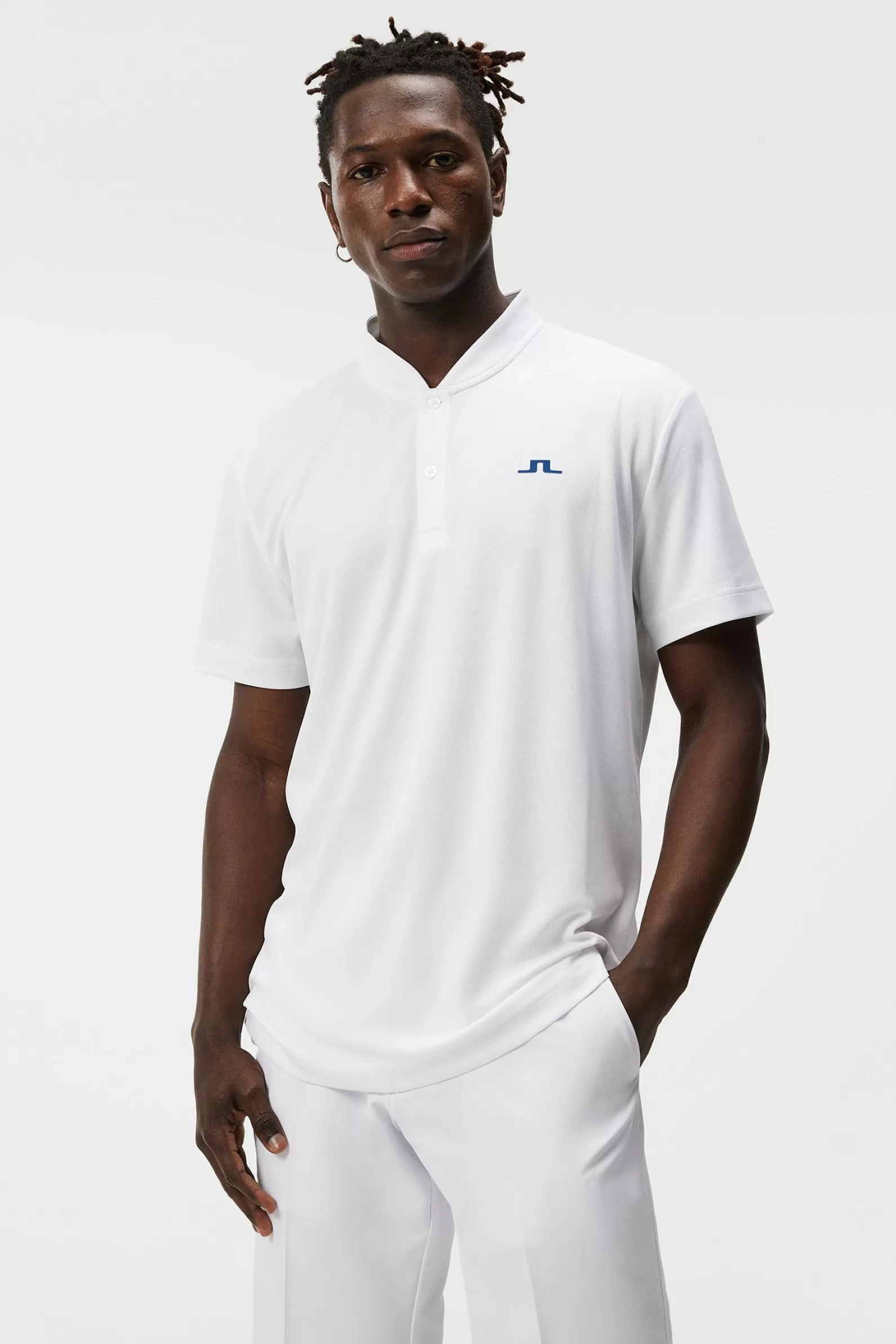 J.Lindeberg Bode Regular Fit Polo White*MÄN Polotröjor