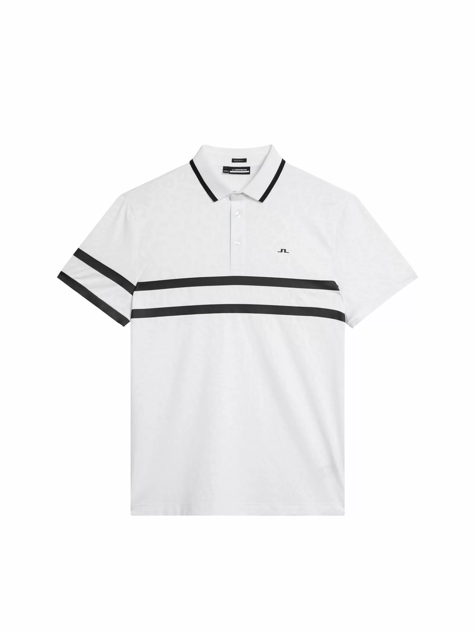 J.Lindeberg Boswell Regular Jacquard Polo White*MÄN Polotröjor