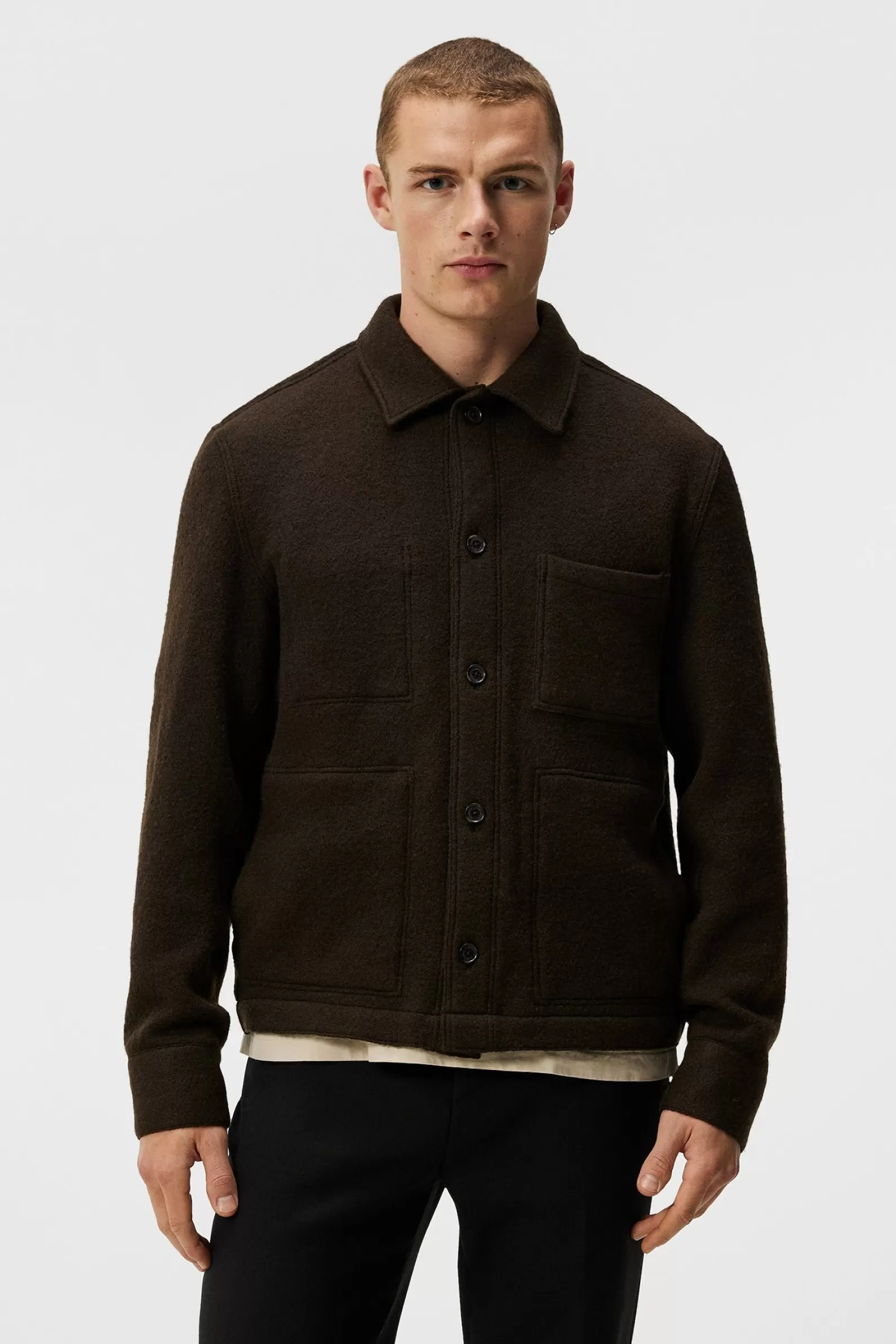 J.Lindeberg Boyd Wool Overshirt Delicioso*MÄN Jackor | Övertröjor