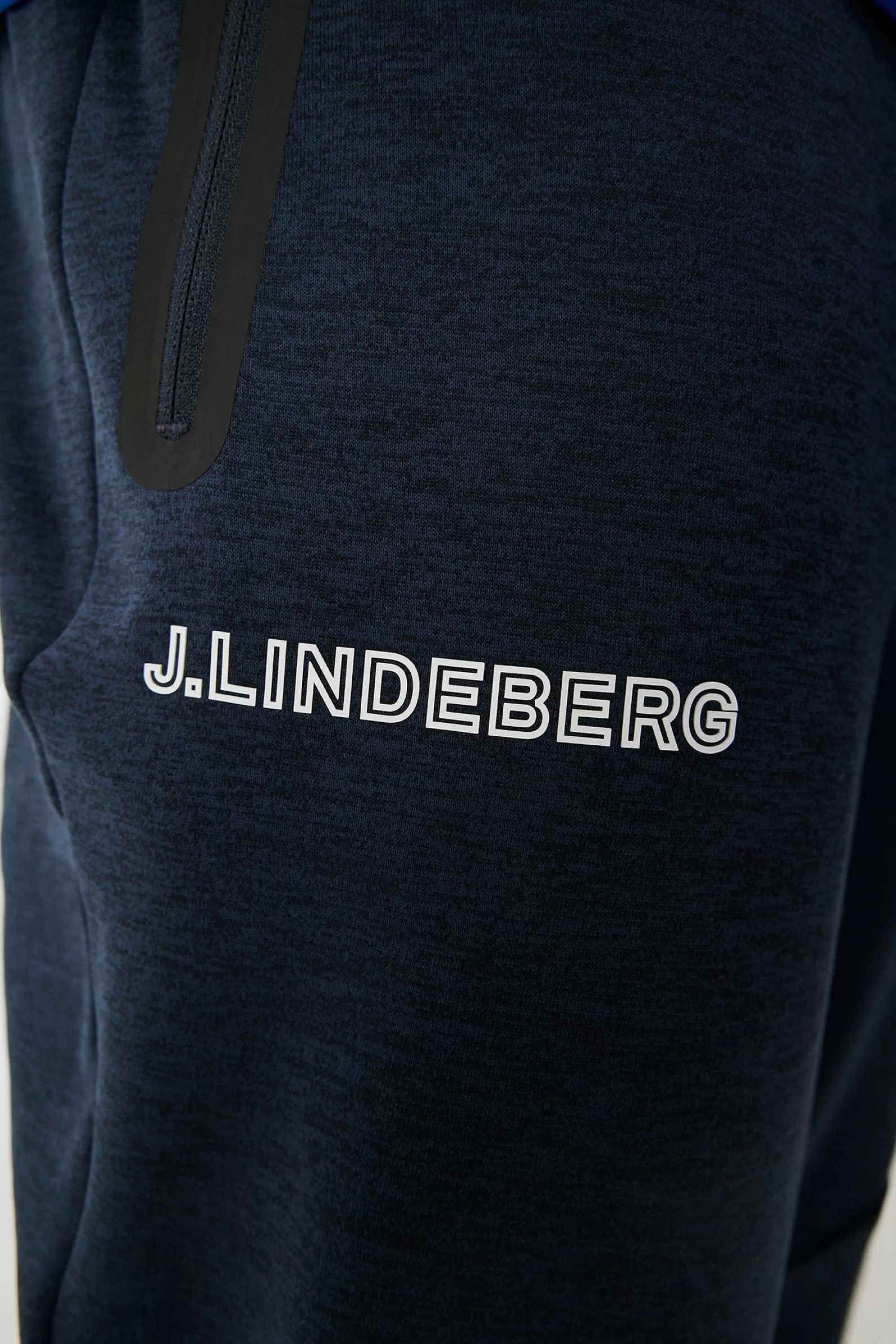 J.Lindeberg Brush Sweatpant Jl Navy Melange*MÄN Byxor