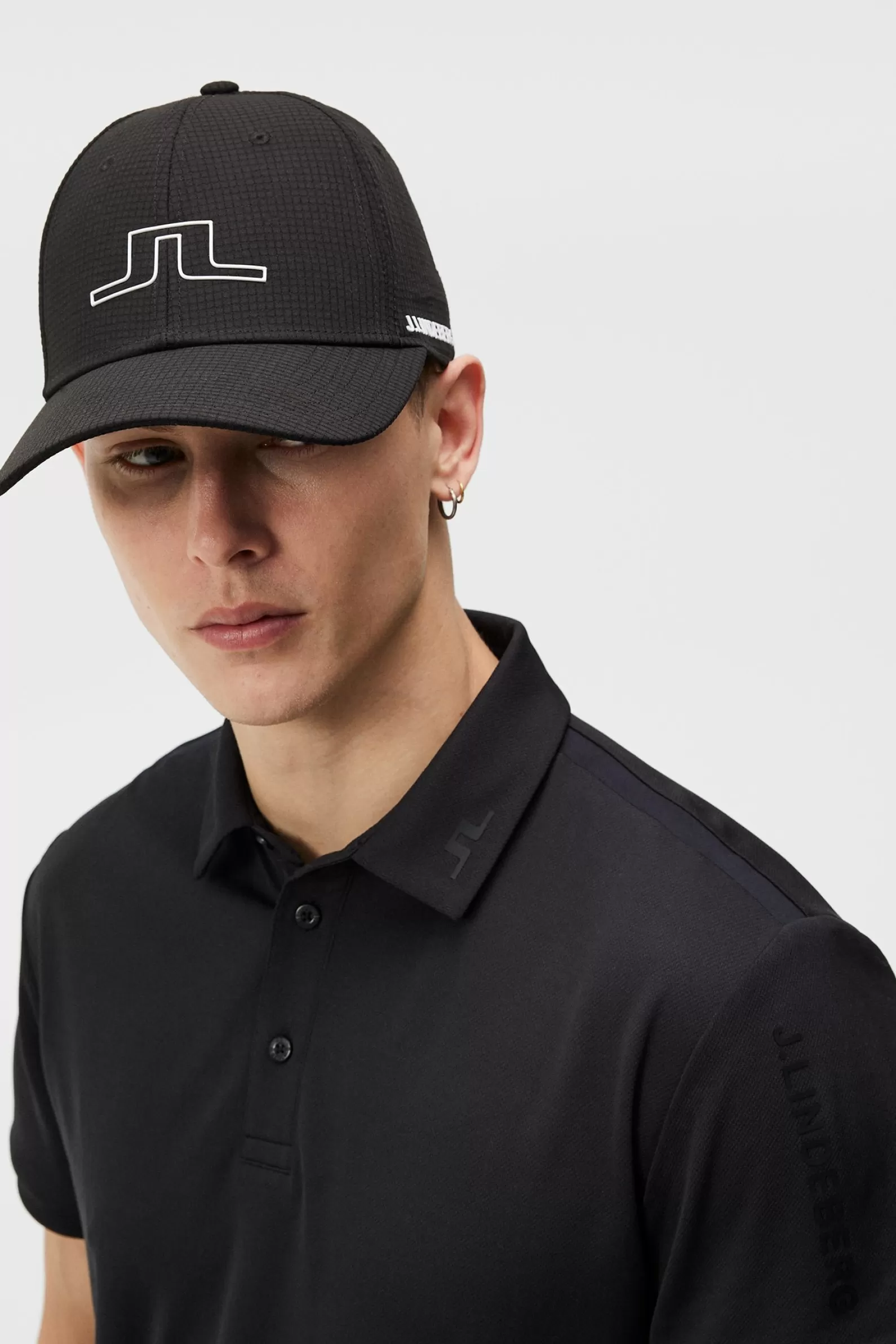 J.Lindeberg Caden Golf Cap Black*MÄN Kepsar