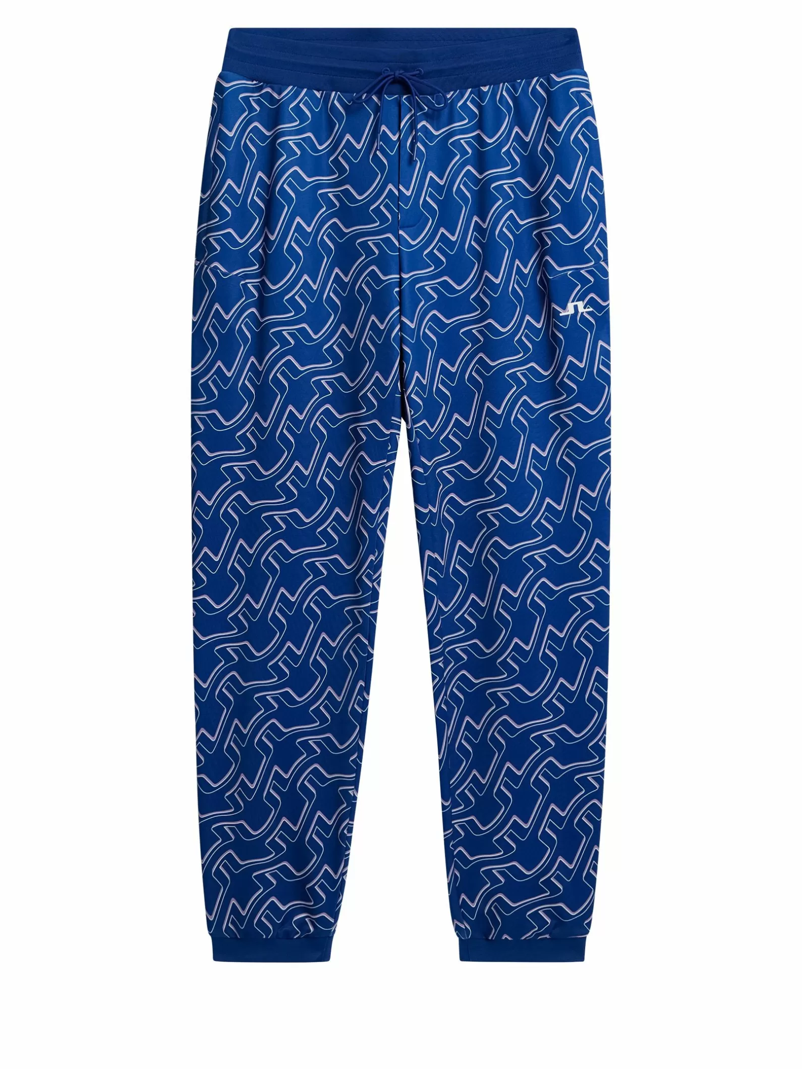 J.Lindeberg Callum Print Pant Outline Bridge Wave Blue*MÄN Byxor