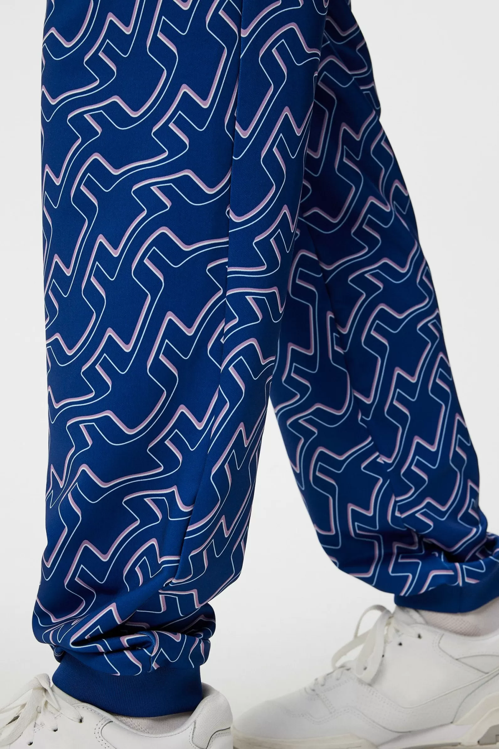 J.Lindeberg Callum Print Pant Outline Bridge Wave Blue*MÄN Byxor