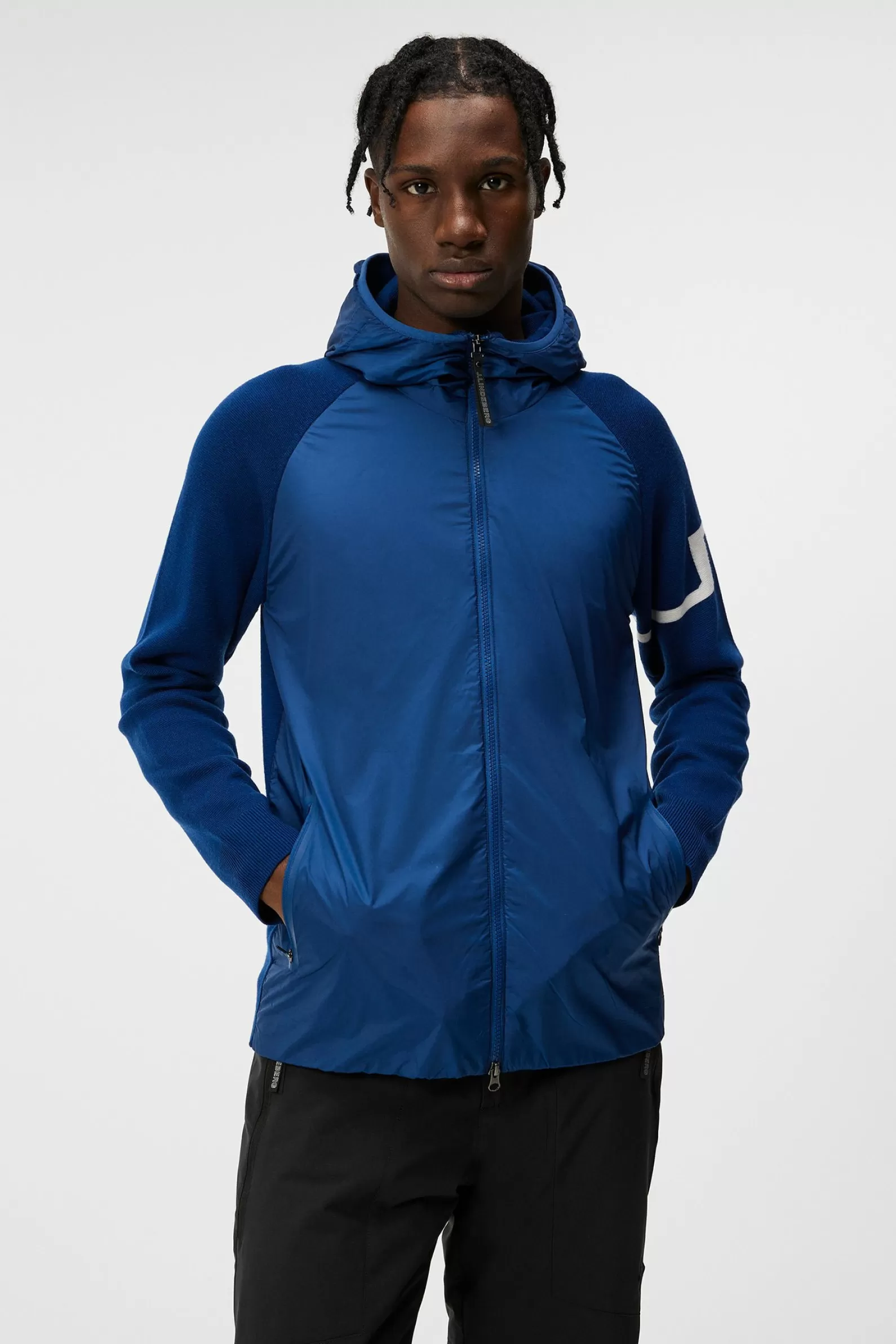 J.Lindeberg Cascade Hybrid Hood Jacket Estate Blue*MÄN Jackor