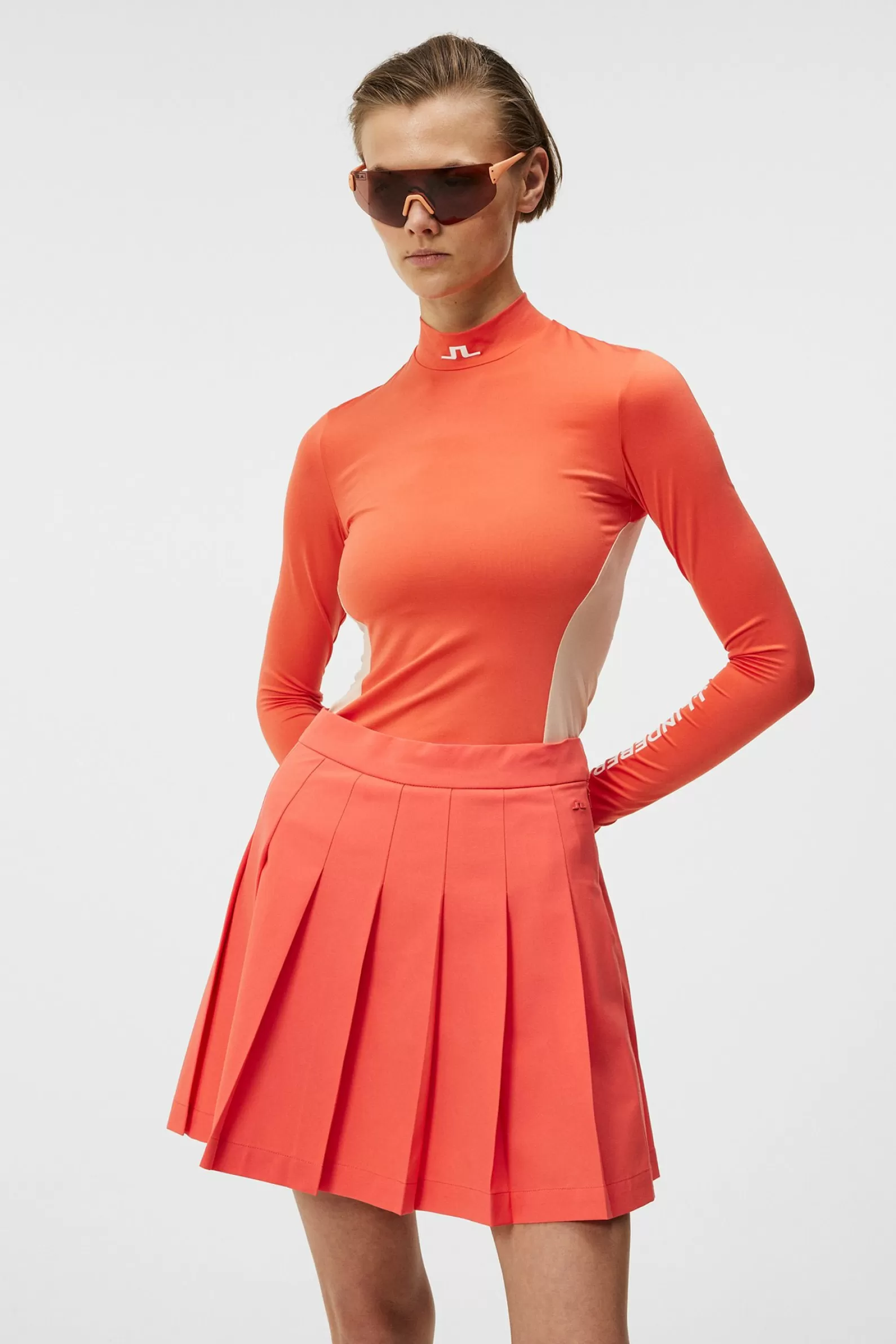 J.Lindeberg Celeste Long Sleeve Top Hot Coral*KVINNOR Bas- och mellanlager