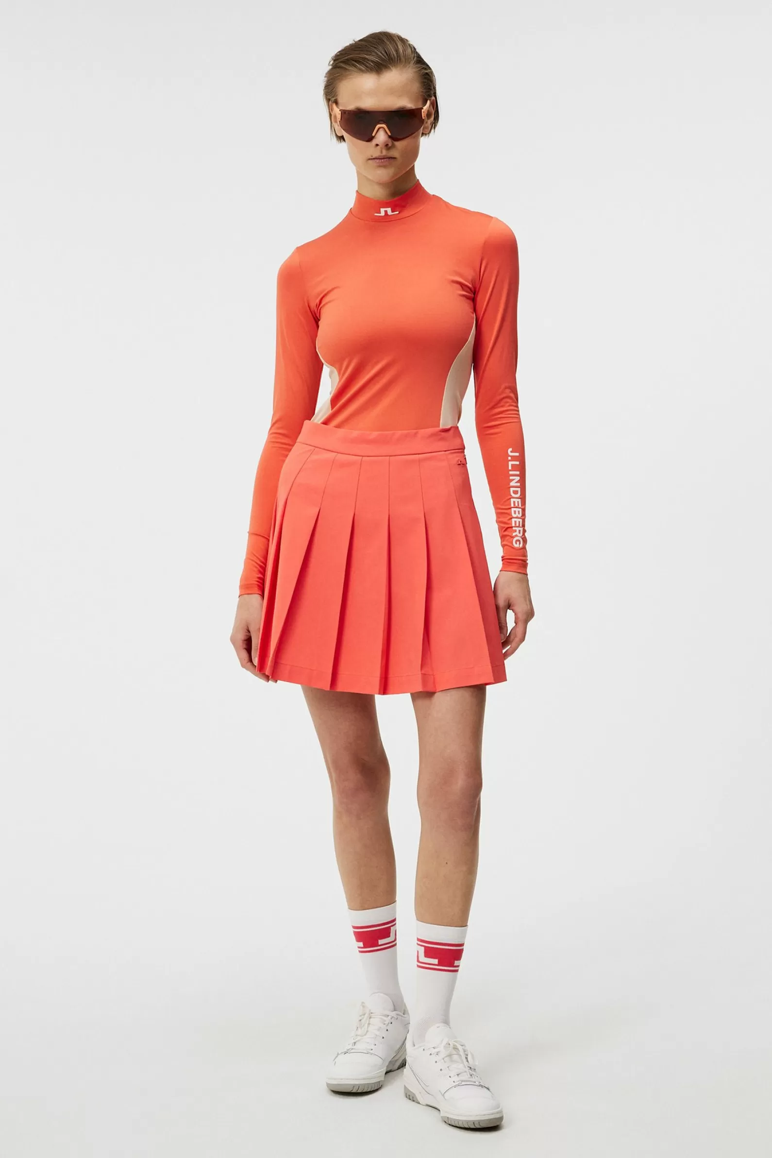 J.Lindeberg Celeste Long Sleeve Top Hot Coral*KVINNOR Bas- och mellanlager