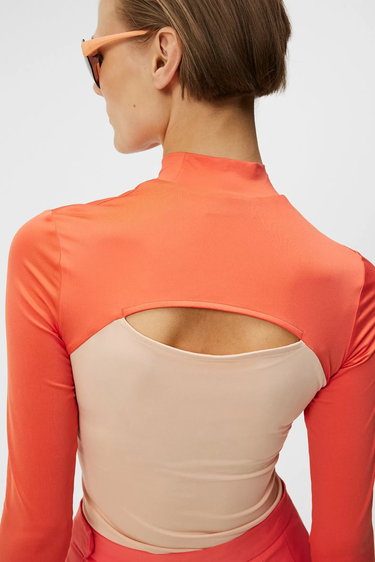 J.Lindeberg Celeste Long Sleeve Top Hot Coral*KVINNOR Bas- och mellanlager