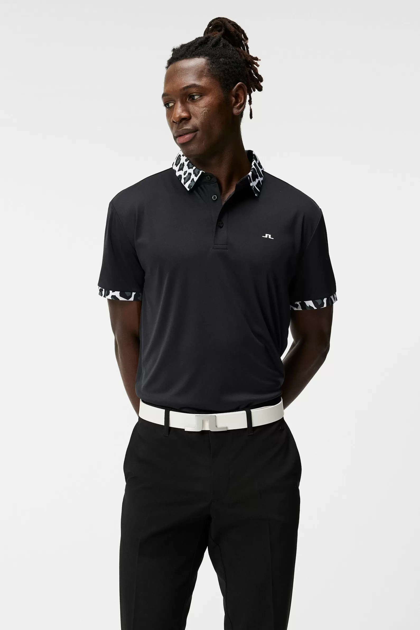 J.Lindeberg Chapin Regular Polo Black*MÄN Polotröjor