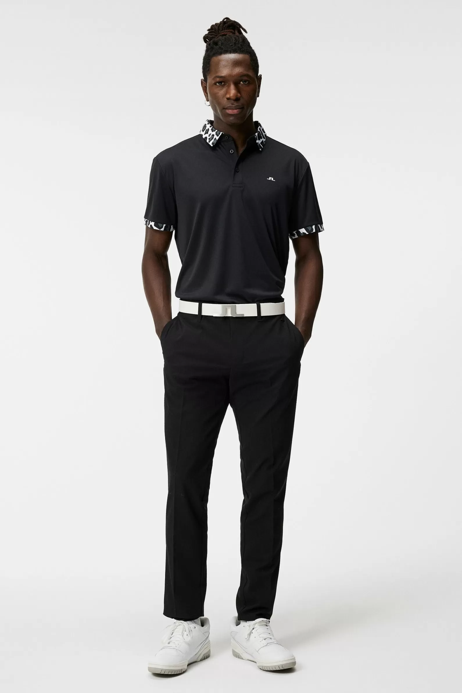 J.Lindeberg Chapin Regular Polo Black*MÄN Polotröjor