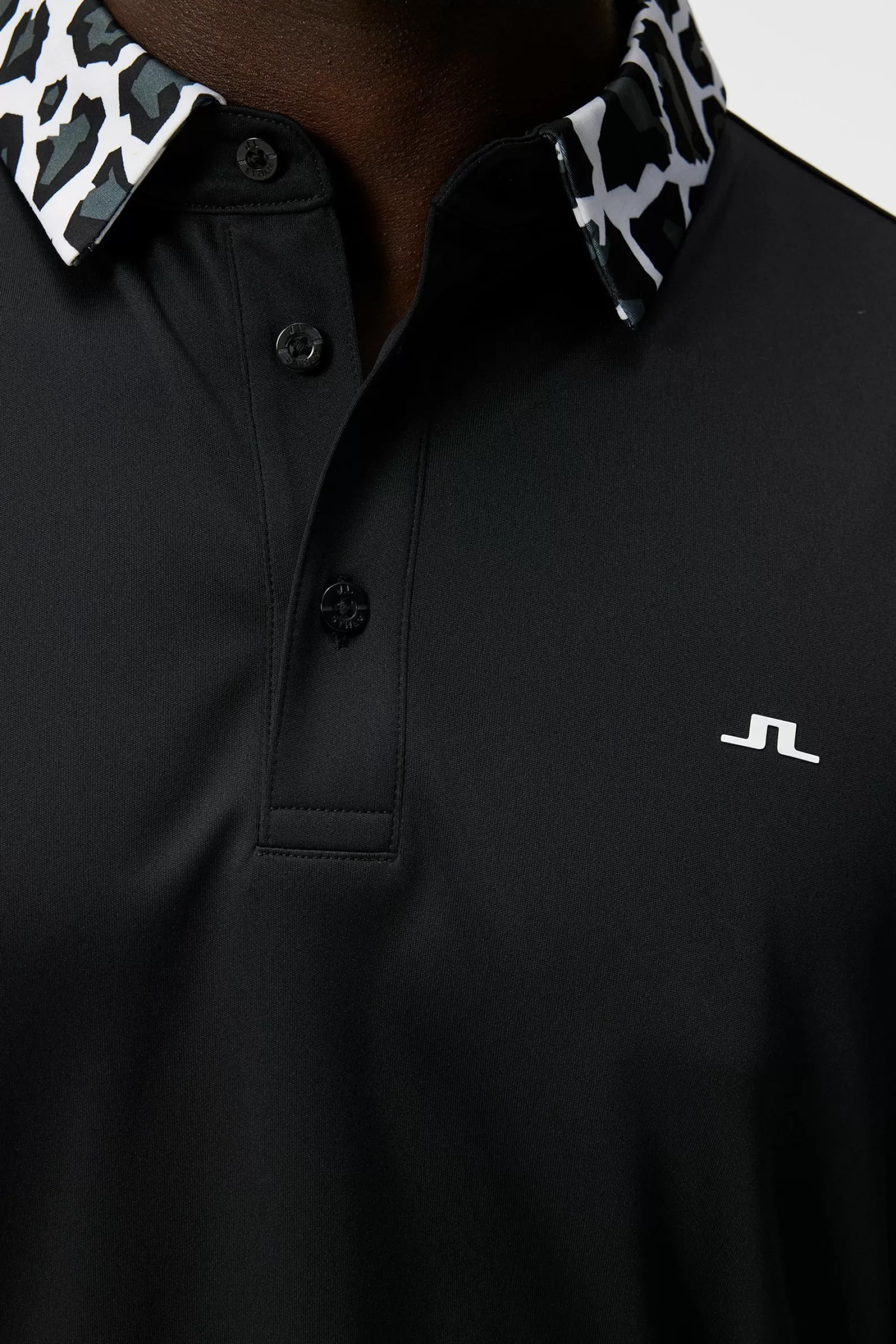 J.Lindeberg Chapin Regular Polo Black*MÄN Polotröjor