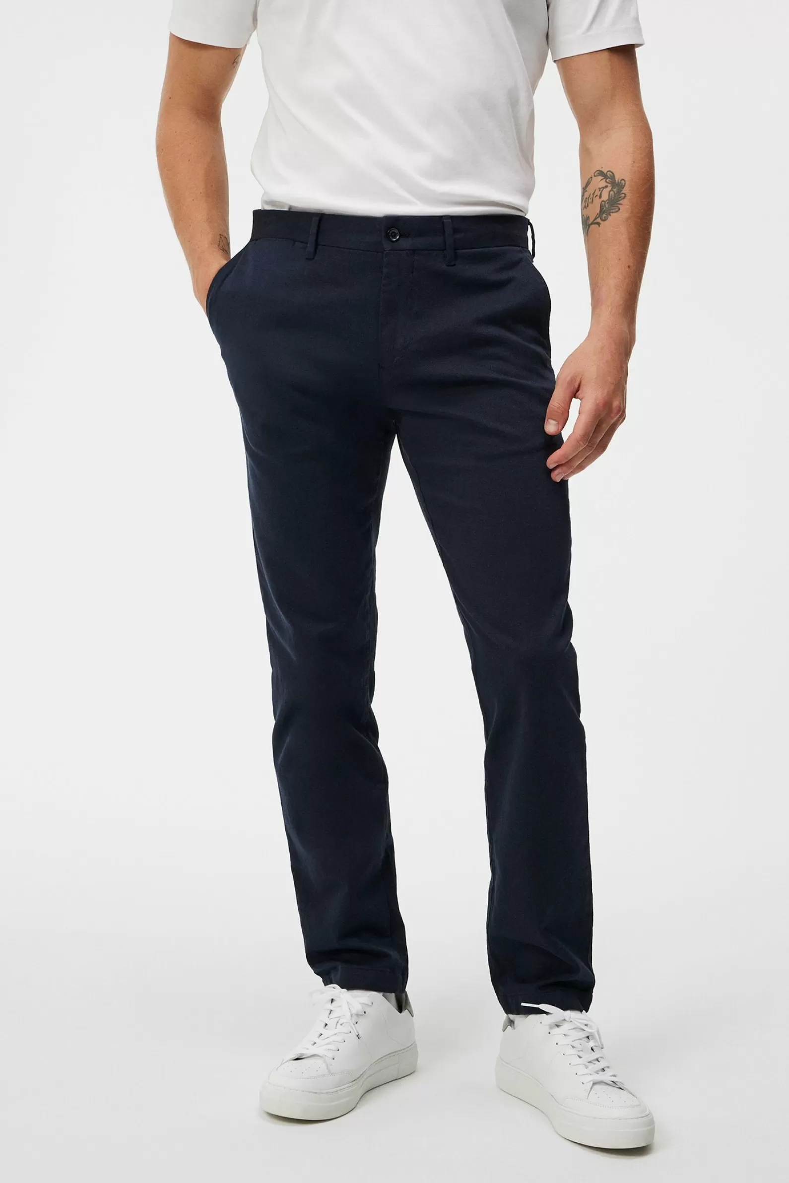 J.Lindeberg Chaze Flannel Twill Pants Jl Navy*MÄN Byxor