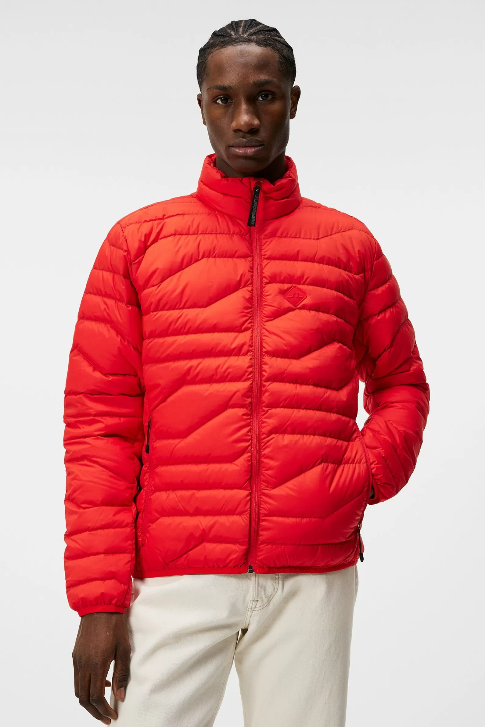 J.Lindeberg Cliff Light Down Jacket Fiery Red*MÄN Jackor