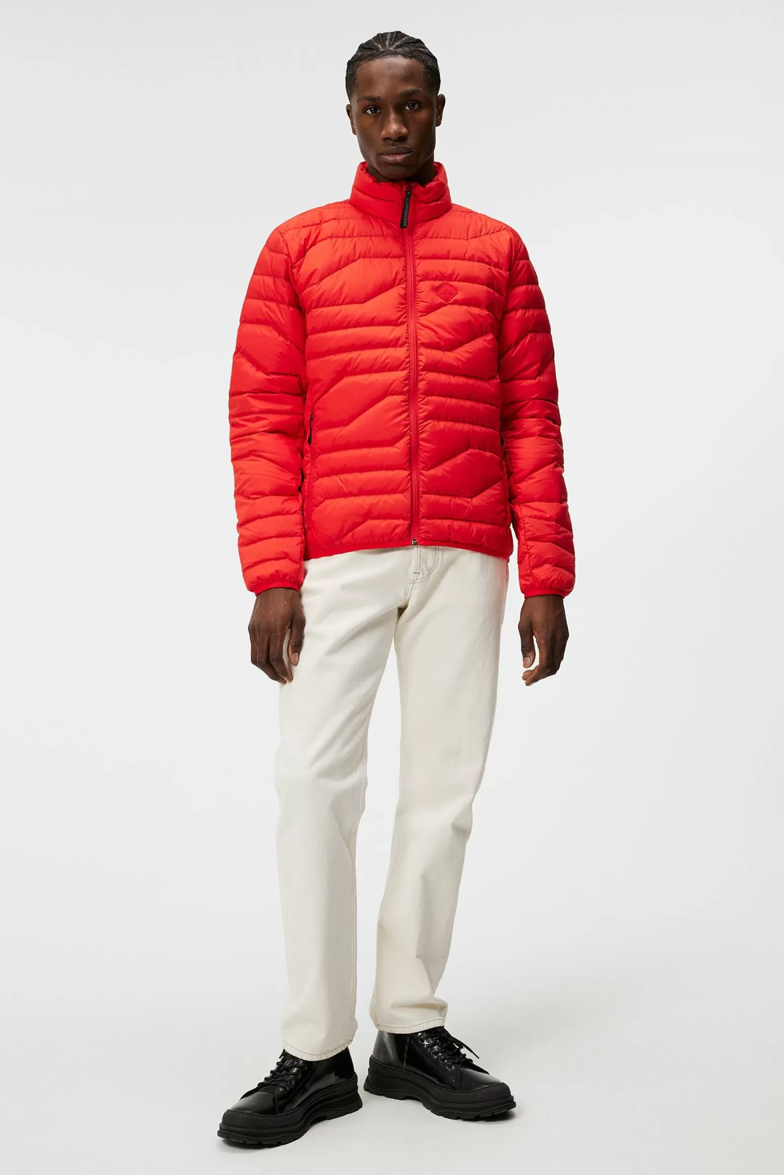 J.Lindeberg Cliff Light Down Jacket Fiery Red*MÄN Jackor