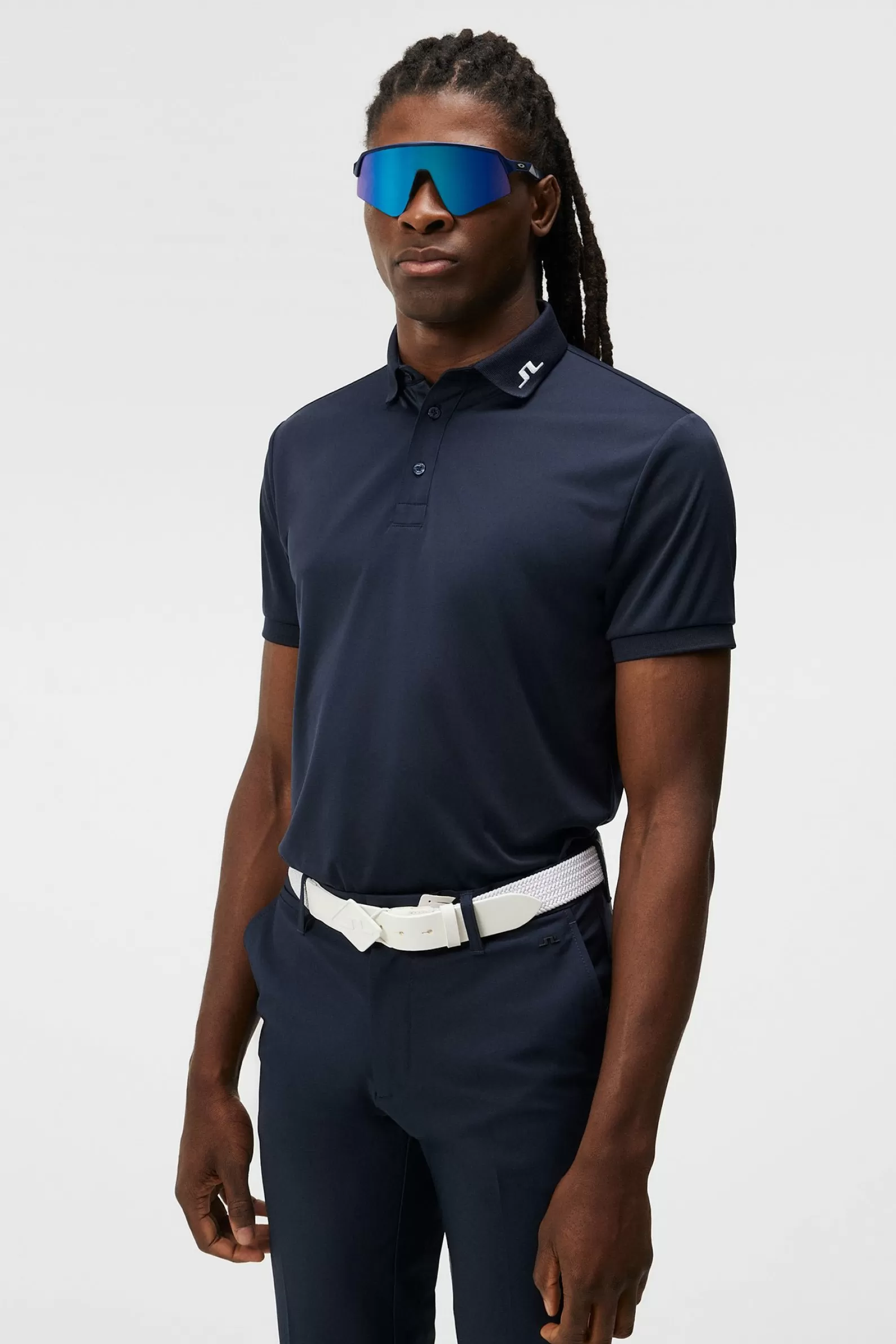 J.Lindeberg Cornell Reg Fit Polo Jl Navy*MÄN Polotröjor