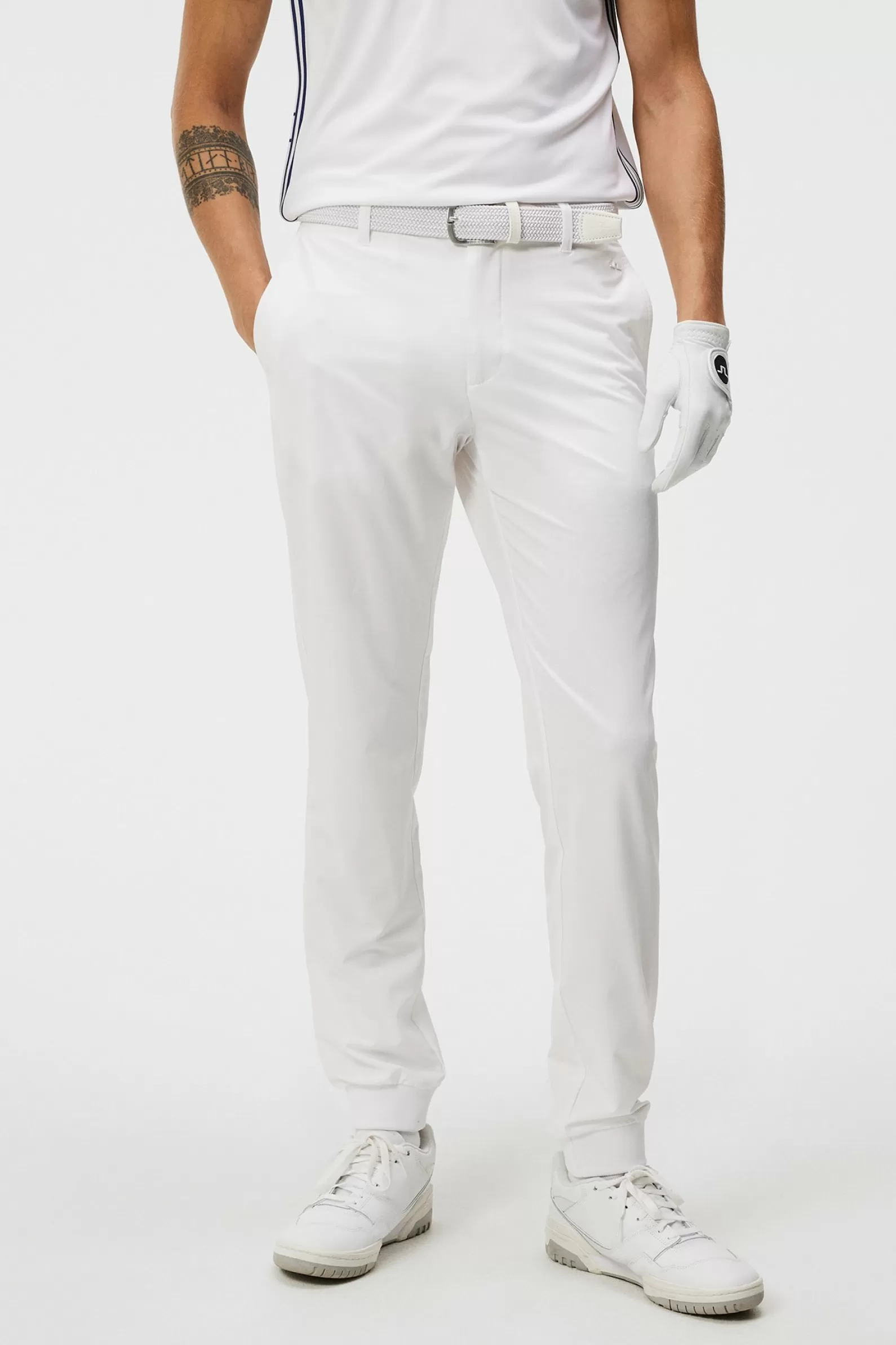 J.Lindeberg Cuff Jogger Pant White*MÄN Byxor