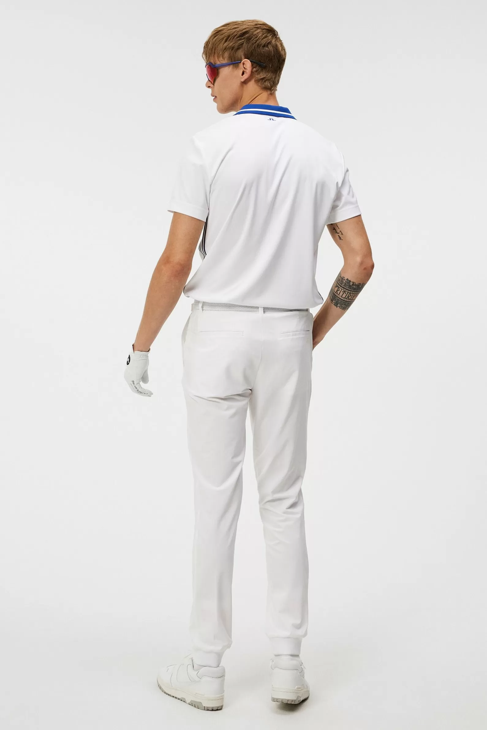 J.Lindeberg Cuff Jogger Pant White*MÄN Byxor