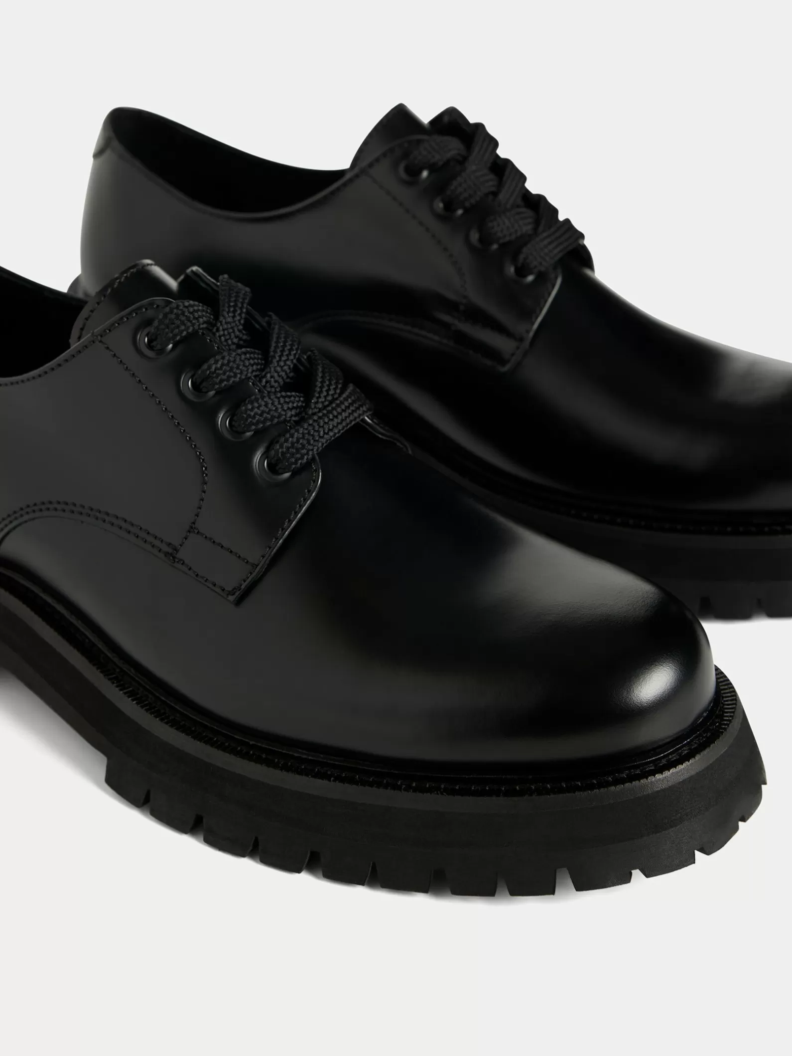 J.Lindeberg Derby Leather Shoe Black*MÄN Skor