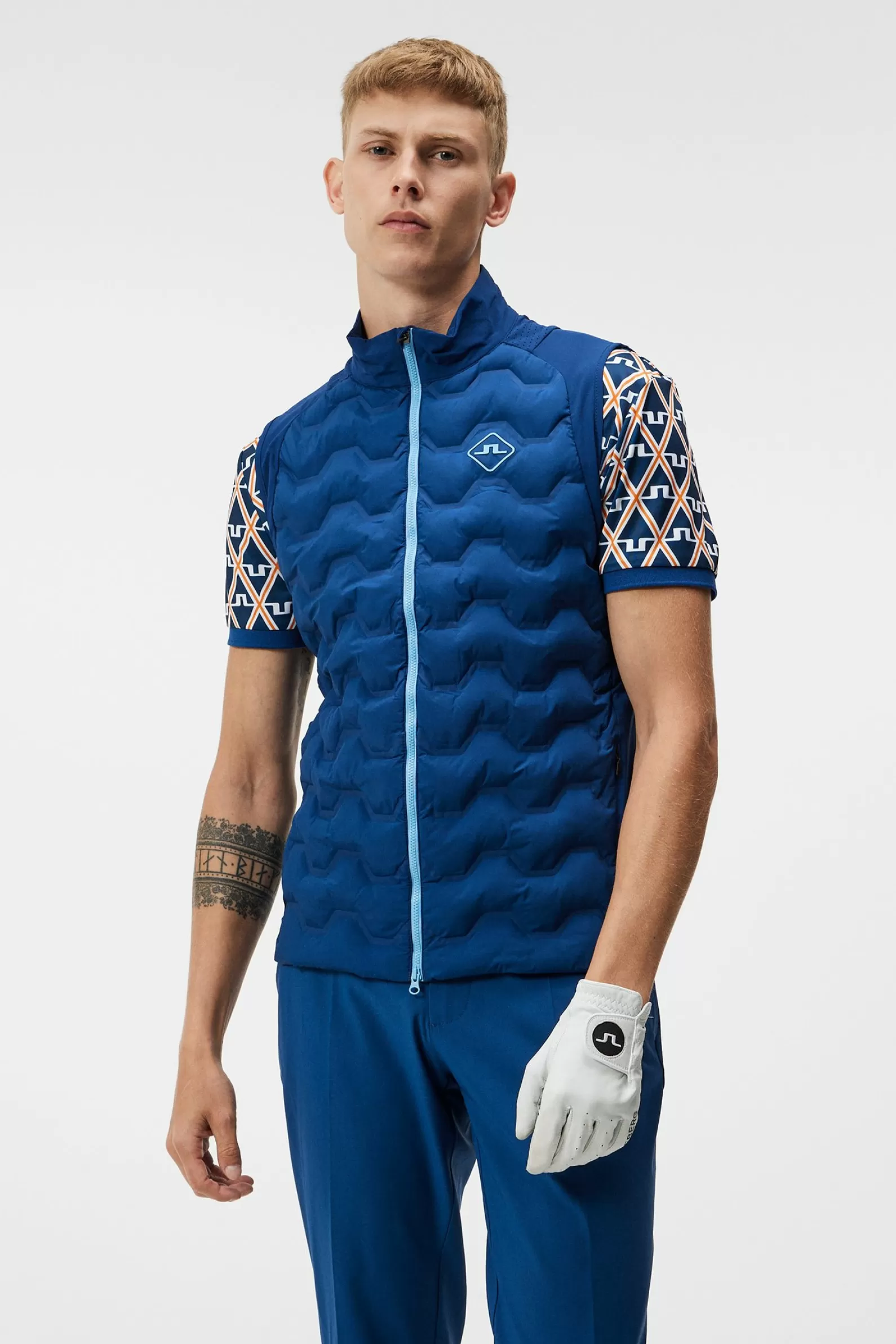 J.Lindeberg Dexter Hybrid Vest Estate Blue*MÄN Jackor | Gilets