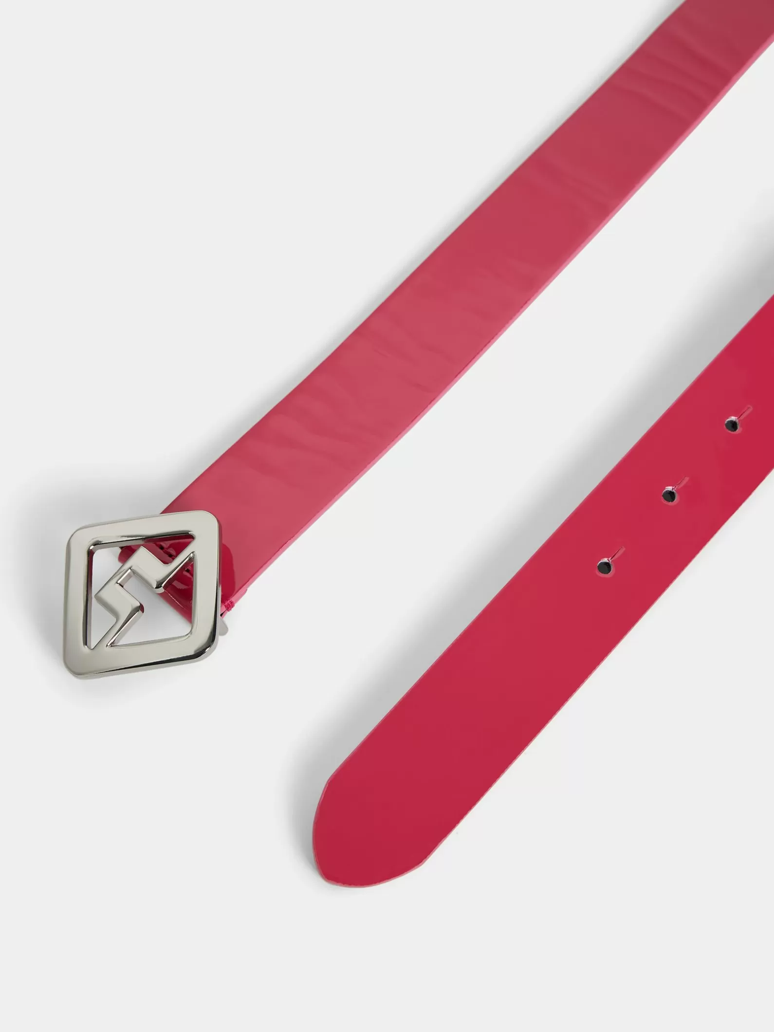 J.Lindeberg Diana High Shine Leather Belt Rose Red*KVINNOR Bälten