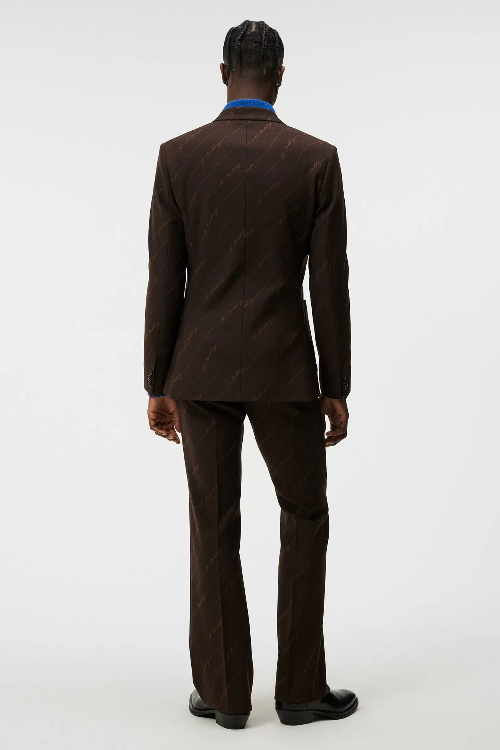 J.Lindeberg Dries S Brown Stripe Blazer Delicioso*MÄN Blazers