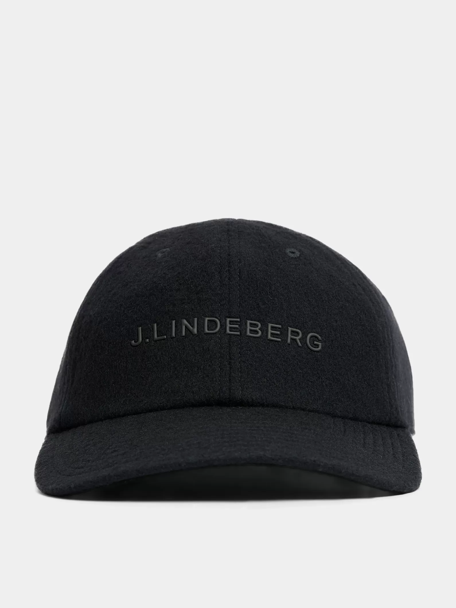 J.Lindeberg Elijah Flat Wool Logo Cap Black*MÄN Värmetillbehör | Kepsar