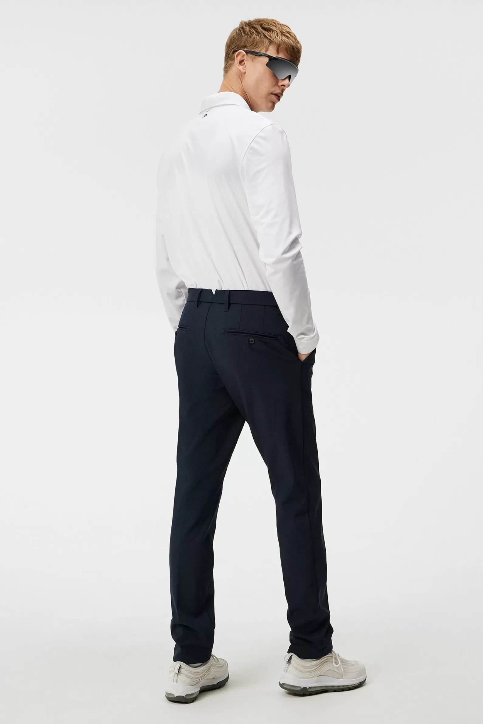 J.Lindeberg Ellott Bonded Fleece Pant Jl Navy*MÄN Byxor