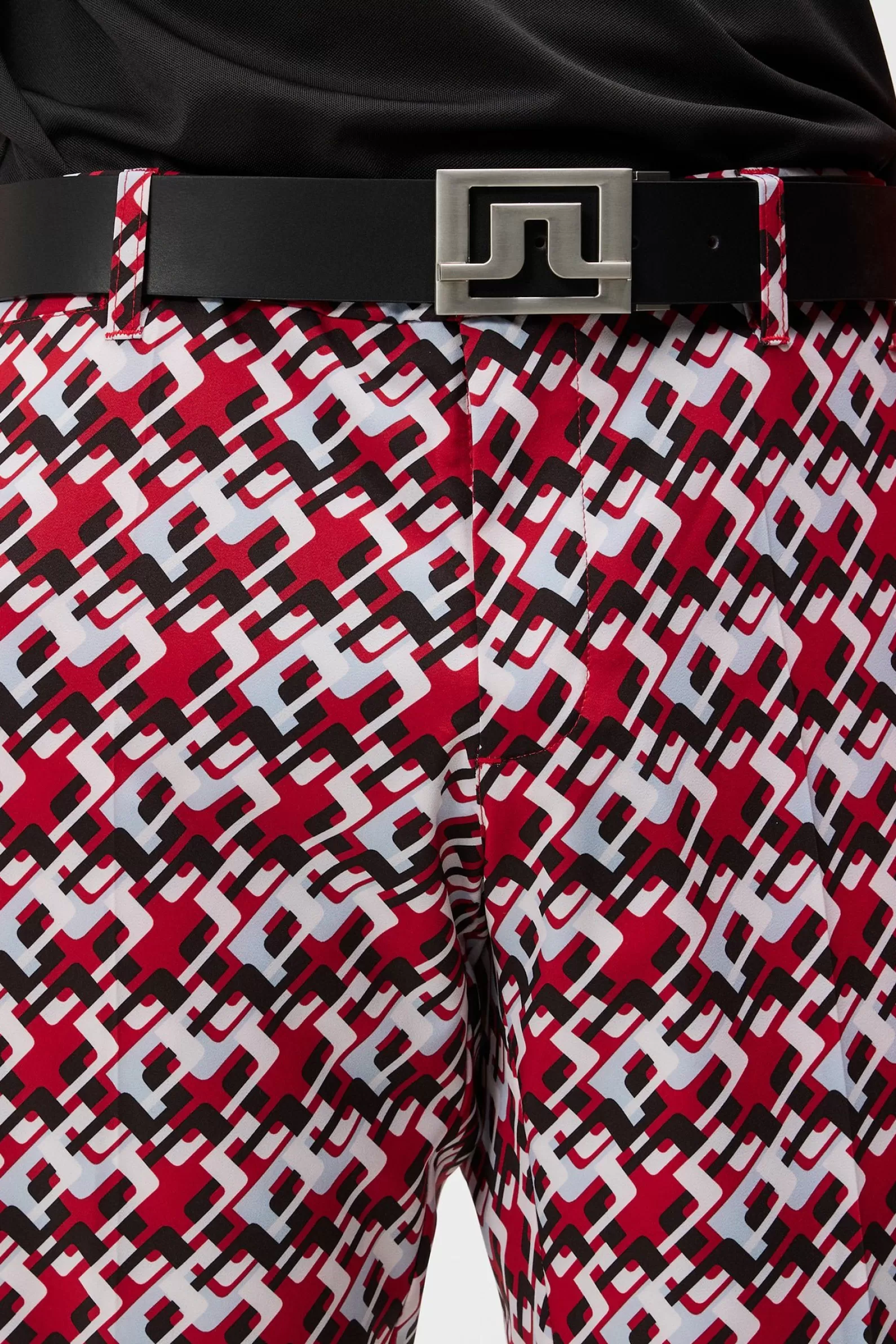 J.Lindeberg Ellott Print Pant Micro Bridge Cherry*MÄN Byxor