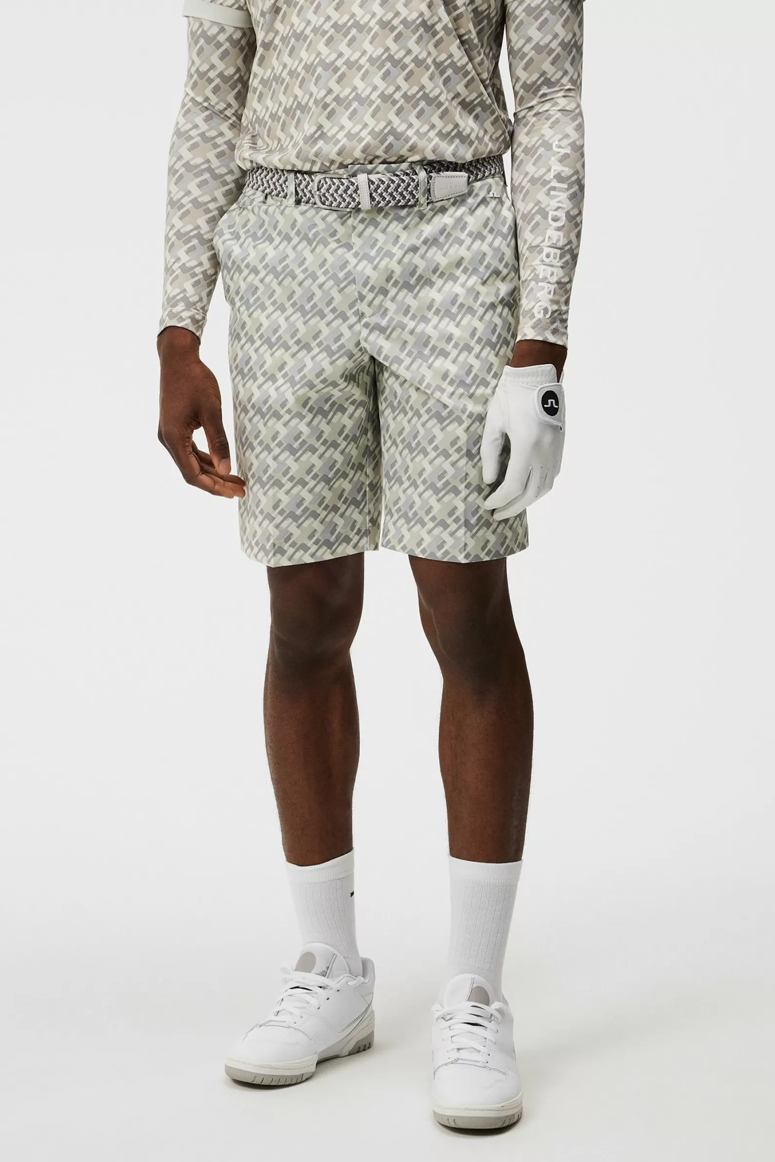 J.Lindeberg Eloy Print Shorts Jl Micro Bridge Grey*MÄN Shorts